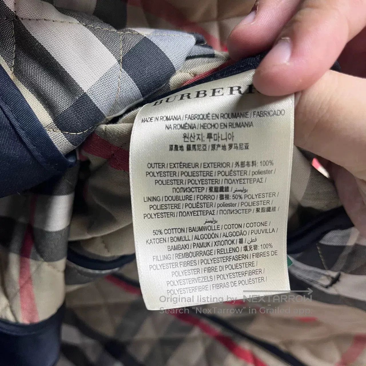Burberry Quilted Cotton Coat J2107.