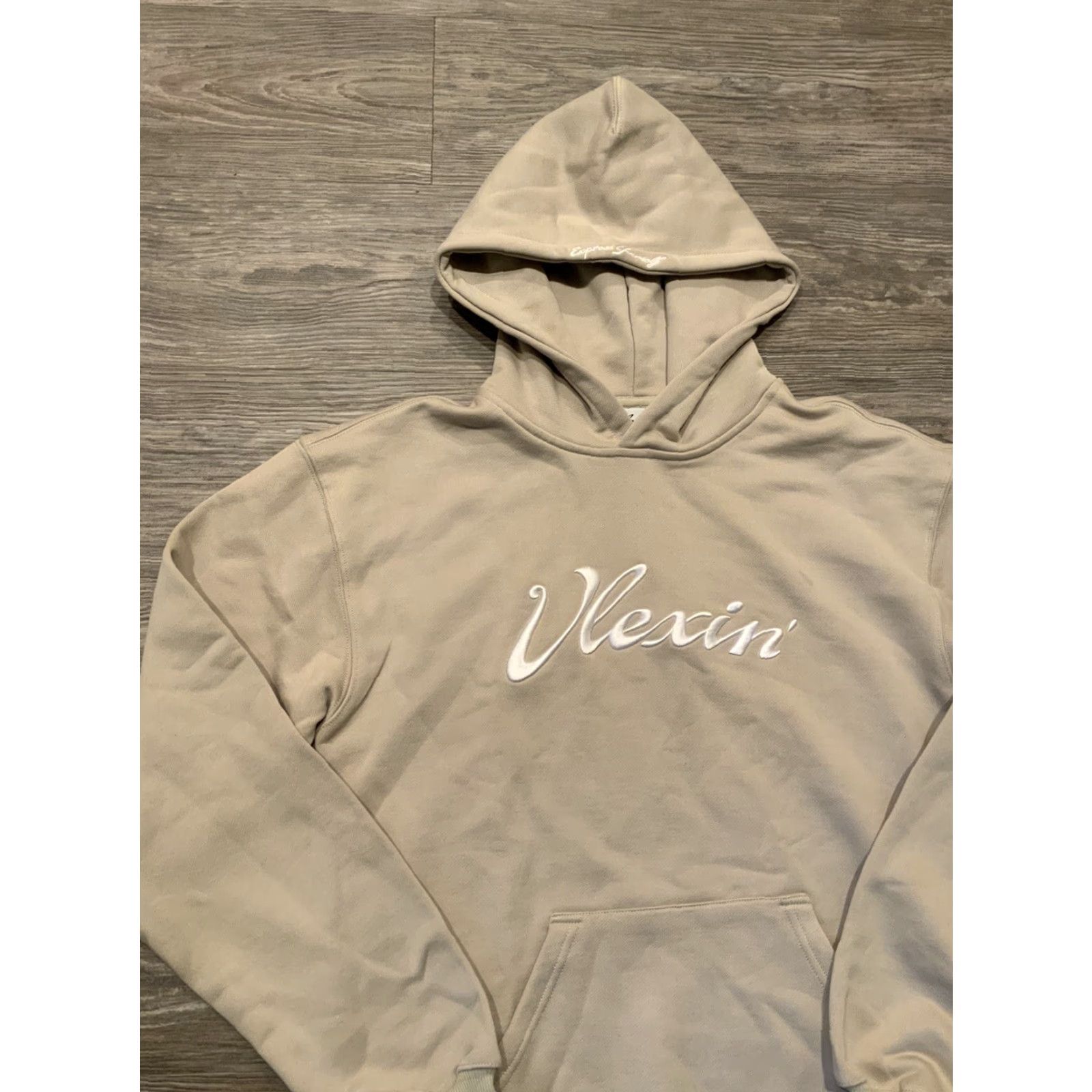 Vintage VINTAGE Vlexin Vlex Galindo Embroidered French Terry Sweatshirt Tan Hoodie Sz. M Mens Size US M / EU 48-50 / 2 - 3 Thumbnail