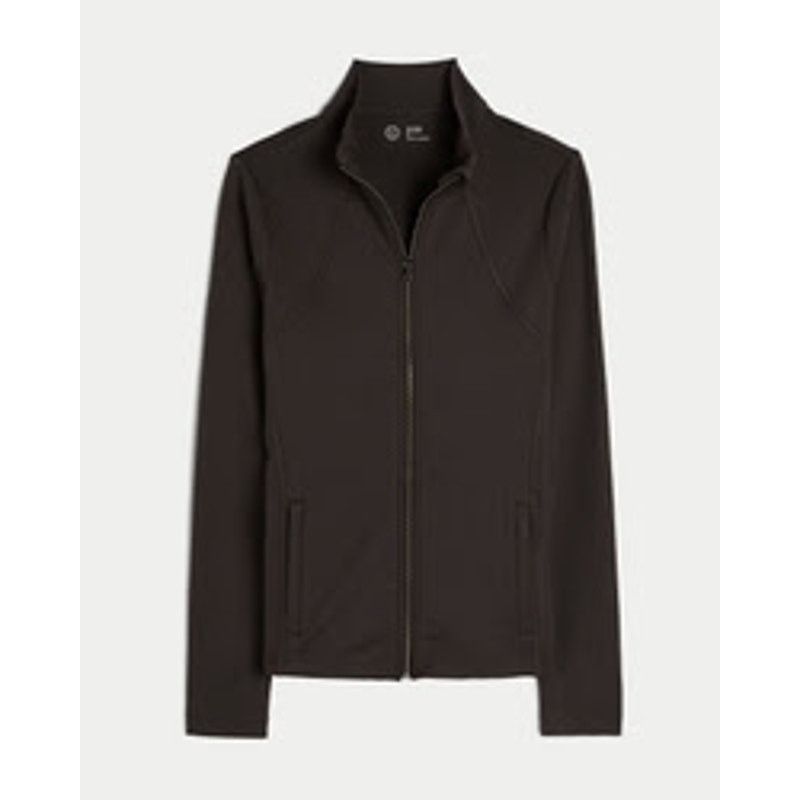 Hollister Hollister Gilly Hicks Active Zip-Up Jacket - Brown, M Size M / US 6-8 / IT 42-44 - 6 Thumbnail