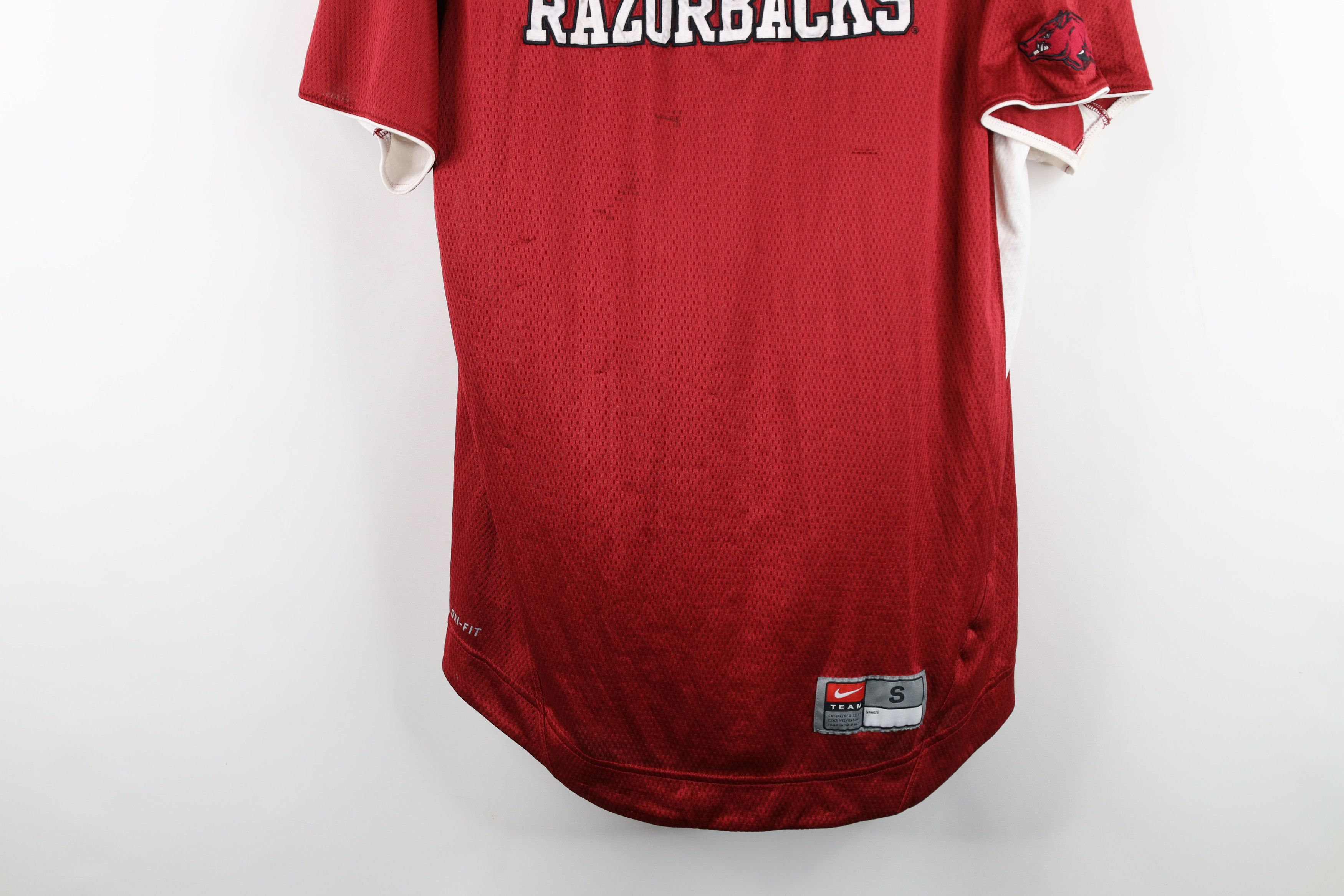 Nike Nike University of Arkansas Baseball Jersey Henley Shirt Size US S / EU 44-46 / 1 - 3 Thumbnail