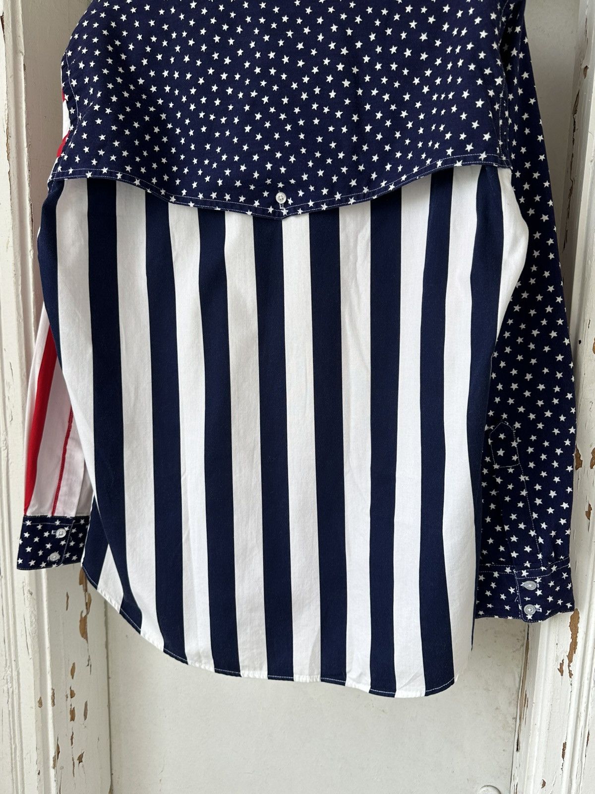 Ruddock Shirts × Vintage Vintage Ruddock Bros US Flag Shirt Size US M / EU 48-50 / 2 - 9 Thumbnail