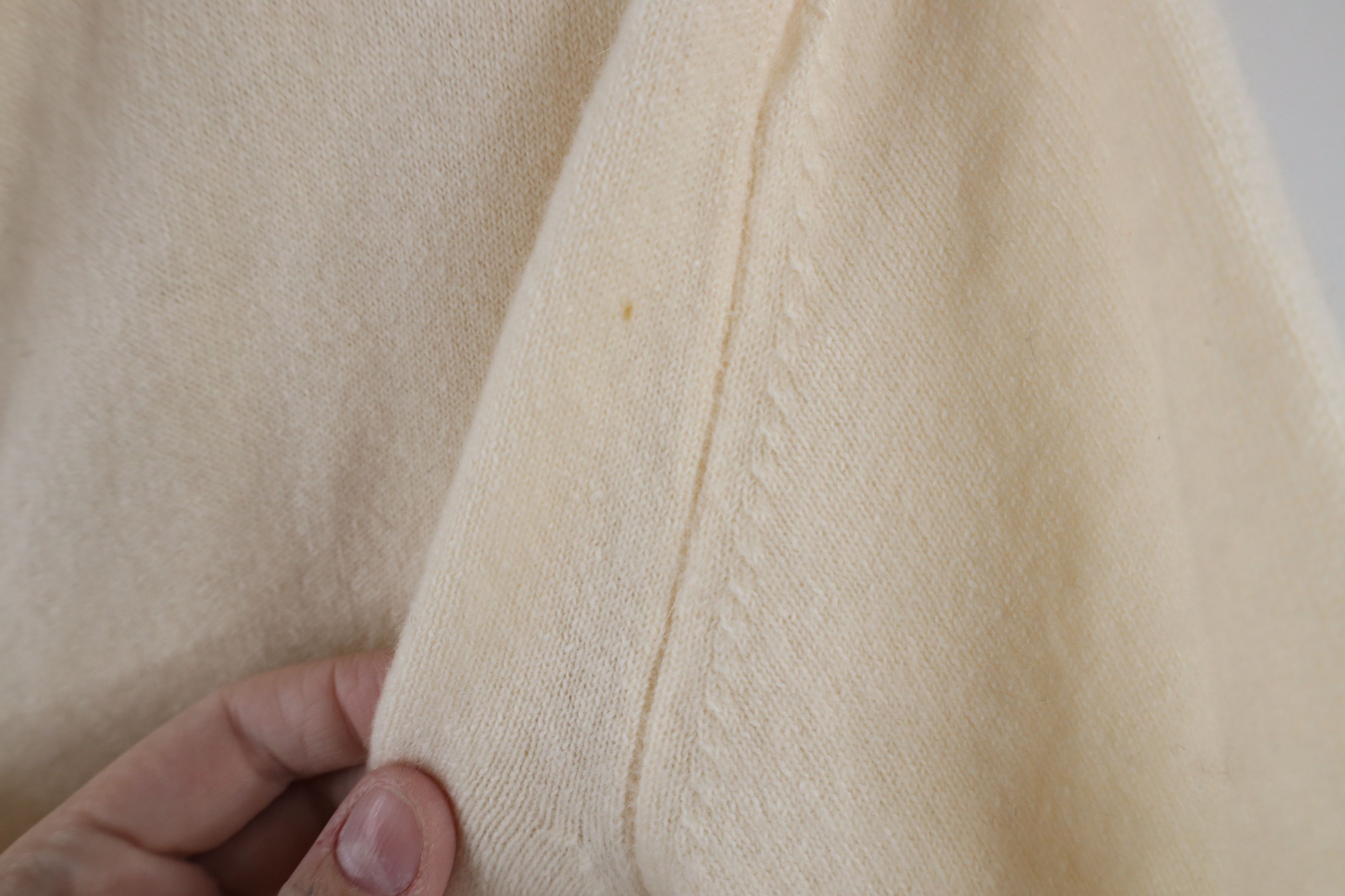 Vintage Vintage 50s Bernhard Altmann Knit Cardigan Sweater Beige Size S / US 4 / IT 40 - 5 Thumbnail