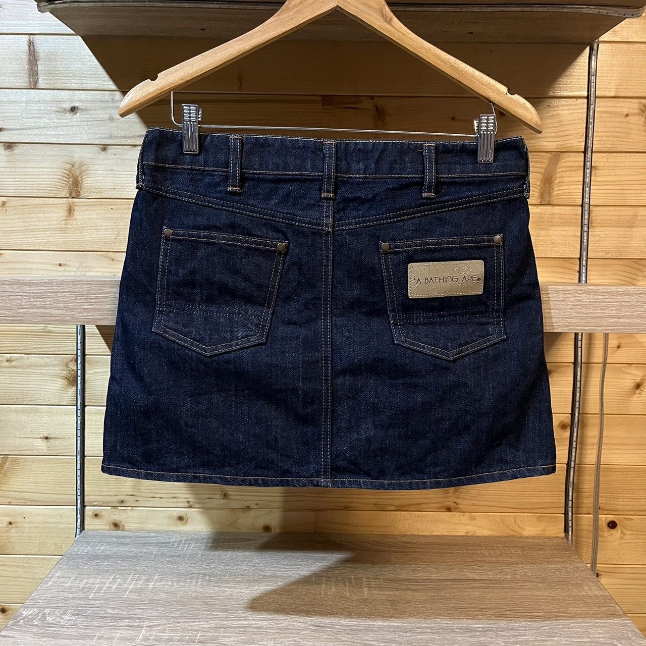 image of Bape x Nigo Denim Skirt, Women's (Size 31)