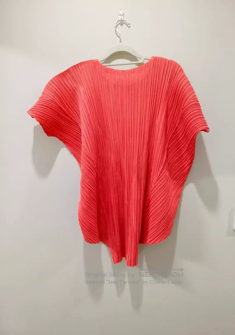 Issey Miyake Issey Miyake Blended Cotton Flutter Sleeve Top Size XXL / US 16-18 / IT 52-54 - 2 Thumbnail