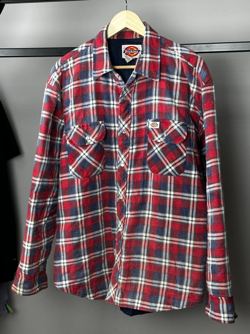 Dickies Vintage 90s Dickies Shirt Plaid Flannel Insulated Size US XL / EU 56 / 4 - 1 Thumbnail