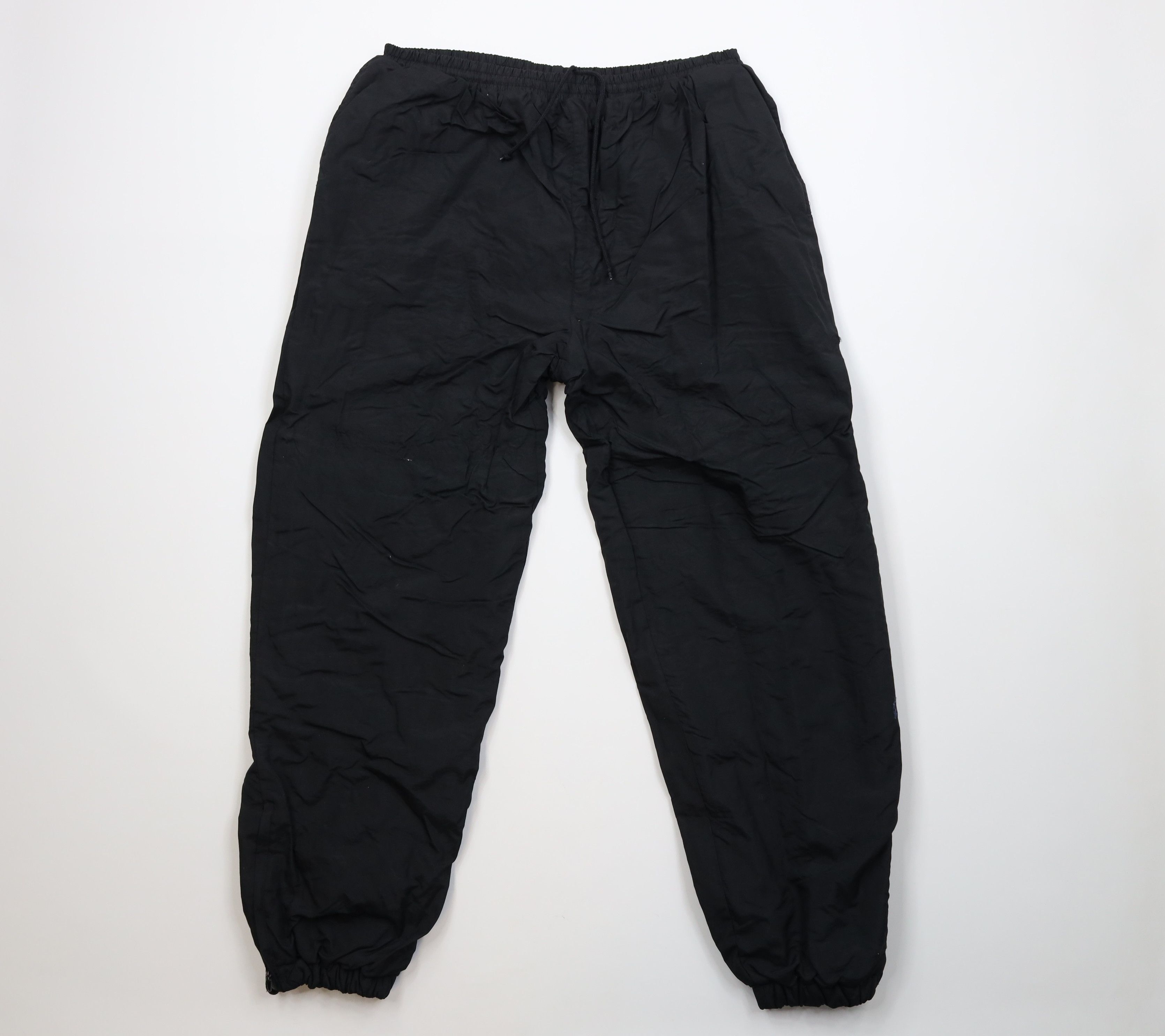 Vintage Vintage 90s Streetwear Lined Heavyweight Joggers Pants Black Size US 36 / EU 52 - 1 Thumbnail