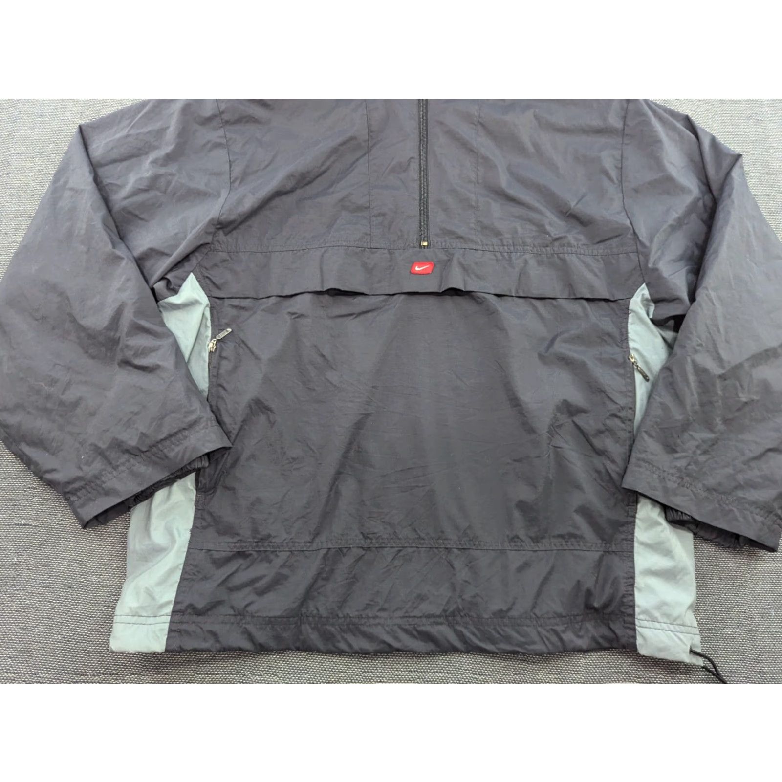 Nike Nike Central Logo Anorak Jacket Mens Small Gray Windbreaker 1/4 Zip Vintage Size US S / EU 44-46 / 1 - 6 Thumbnail