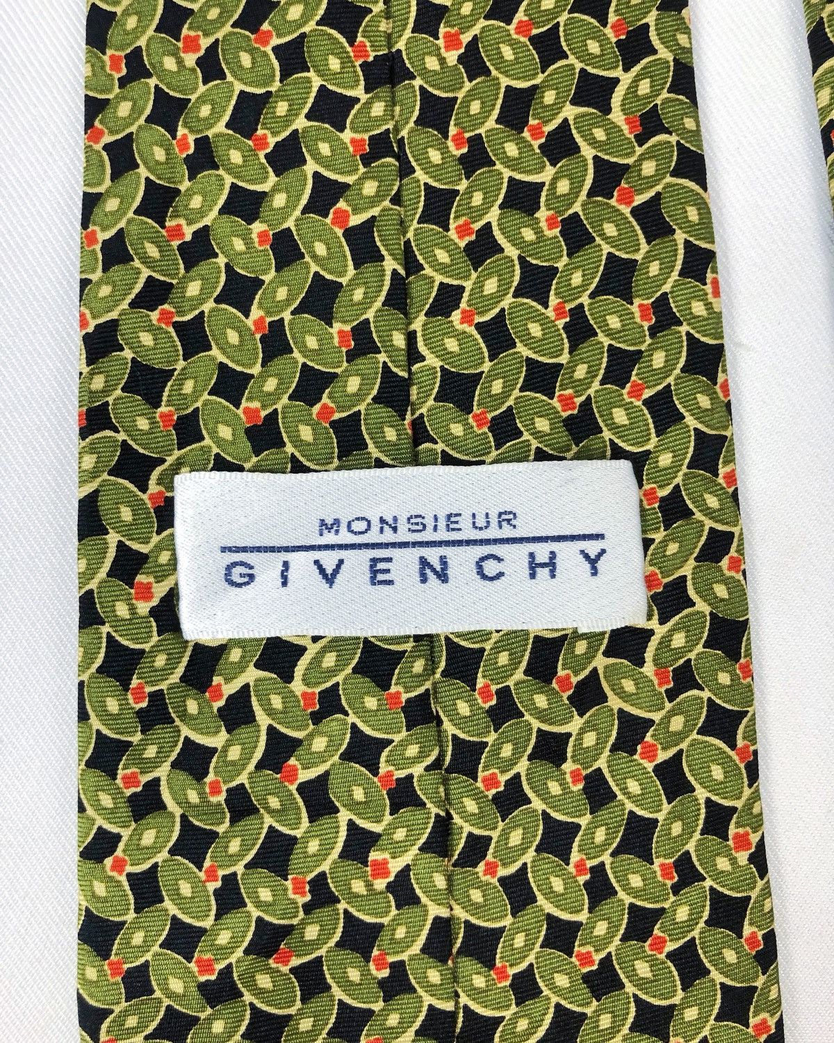 Givenchy Rare Vintage Monsieur Givenchy Silk Tie Size ONE SIZE - 8 Thumbnail