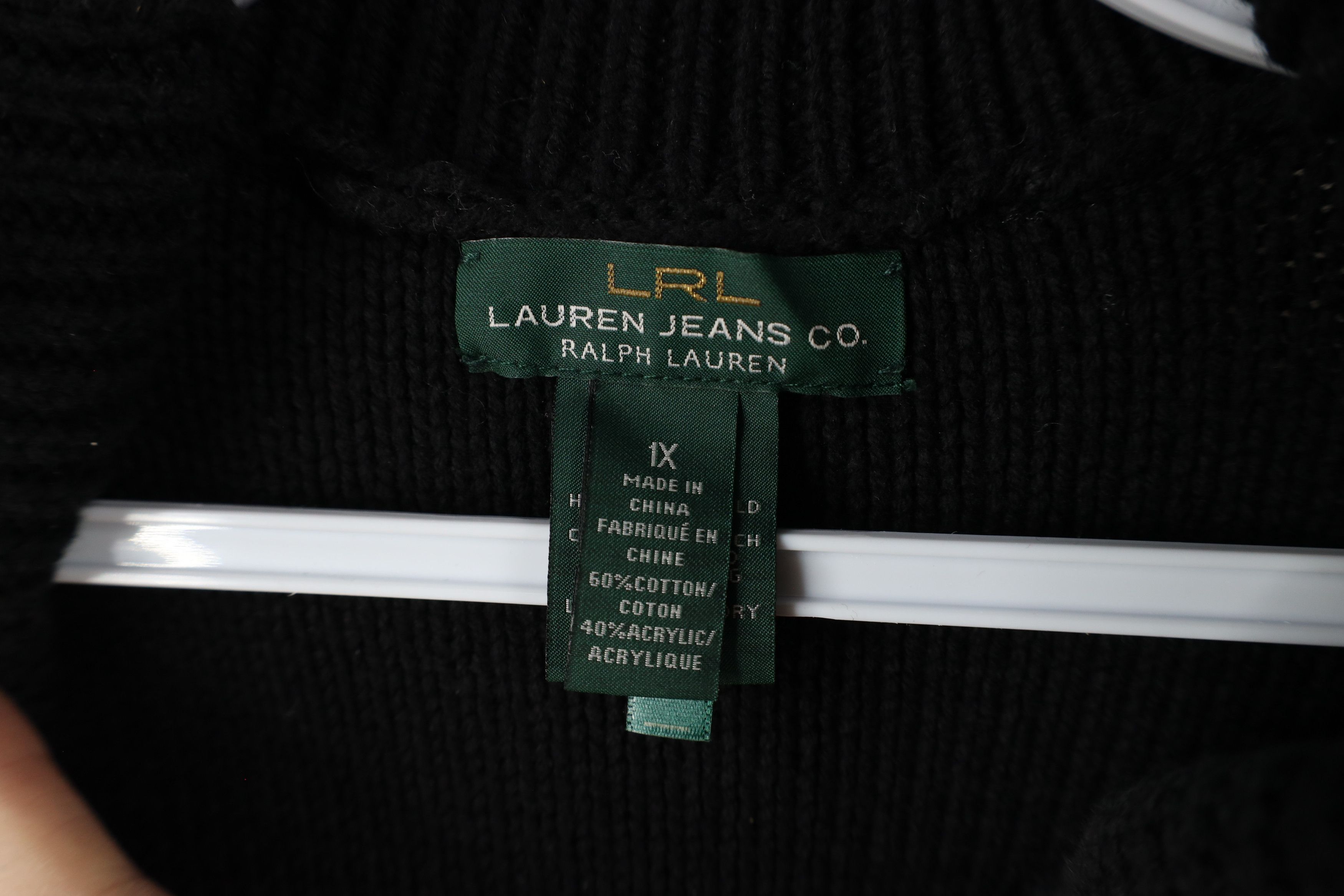 Ralph Lauren × Vintage Vintage 90s Ralph Lauren Knit Pullover Sweater Cape Poncho Size XL / US 12-14 / IT 48-50 - 8 Thumbnail