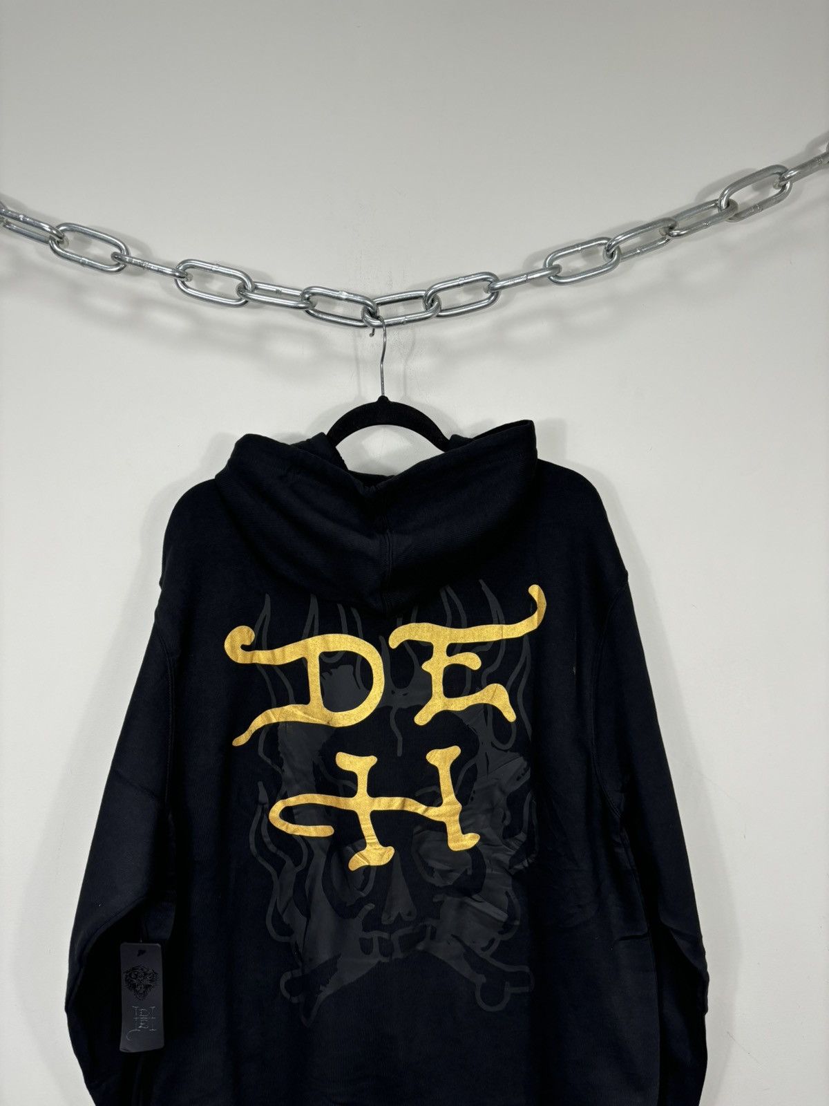 Christian Audigier Vintage Ed Hardy Eagle Snake Tattoo Logo Y2K Black Hoodie Size US XL / EU 56 / 4 - 12 Thumbnail