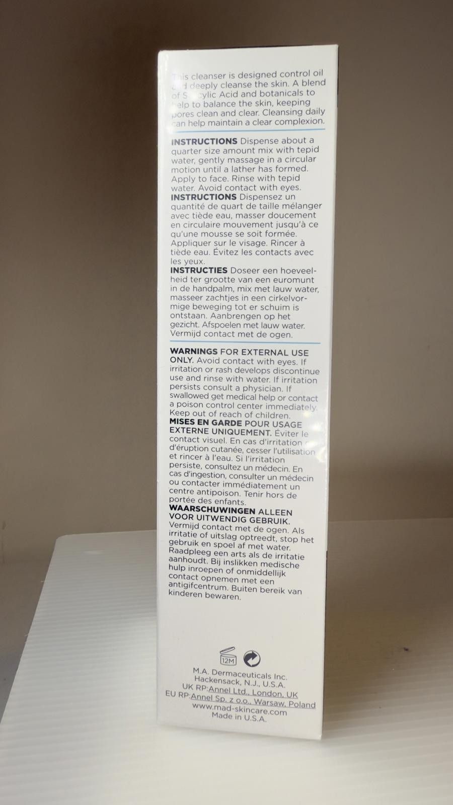 Designer M.A.D Skincare Salicylic Cleansing Gel - Acne Treatment Size ONE SIZE - 3 Thumbnail
