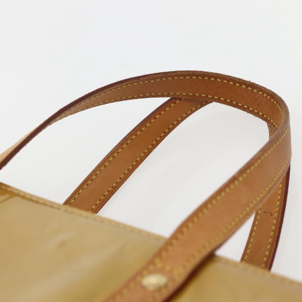 Louis Vuitton LOUIS VUITTON Monogram Vernis Reade MM Hand Bag Beige M91141 Size ONE SIZE - 8 Thumbnail