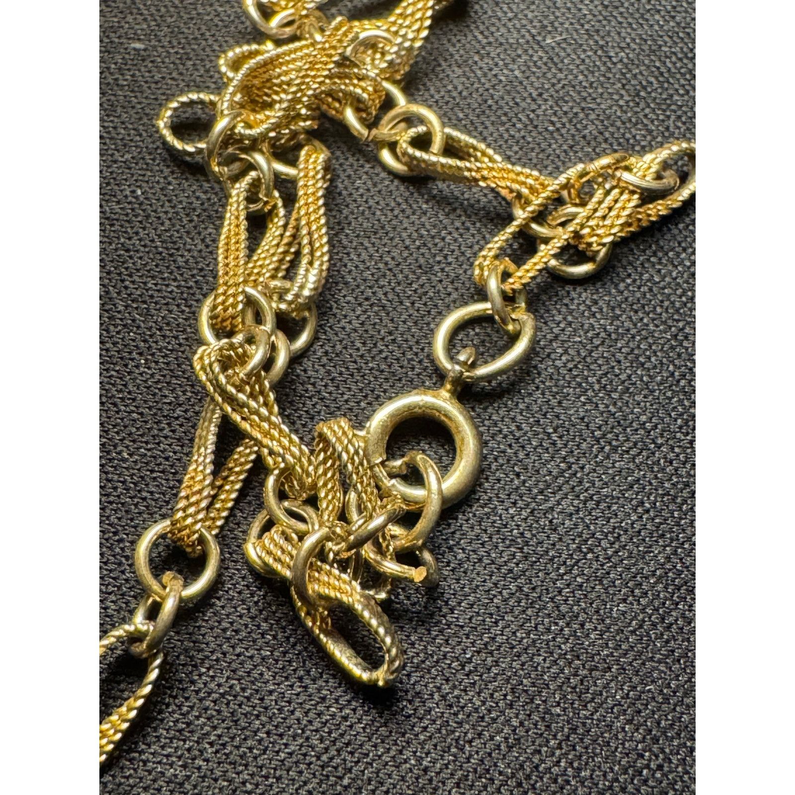 Other Vintage Gold Tone 28in Textured Design Necklace Size ONE SIZE - 4 Thumbnail