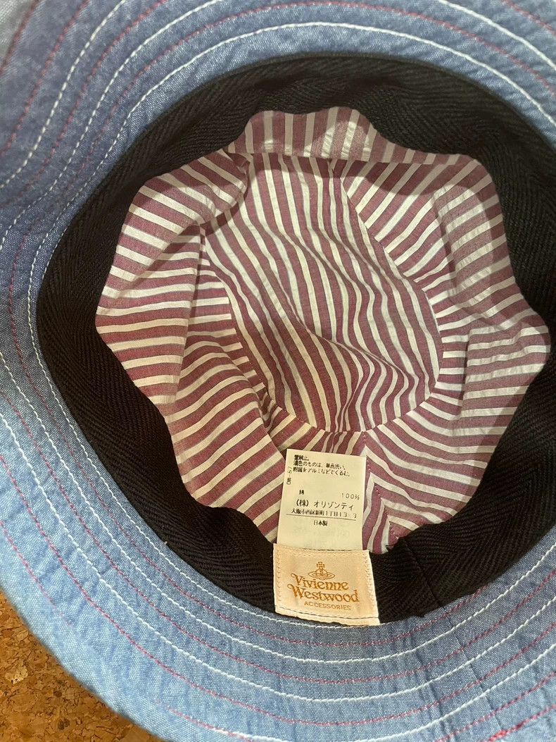 Vivienne Westwood Vivienne Westwood Denim Bucket Hat Fisherman Hat Head Circ Size ONE SIZE - 6 Thumbnail