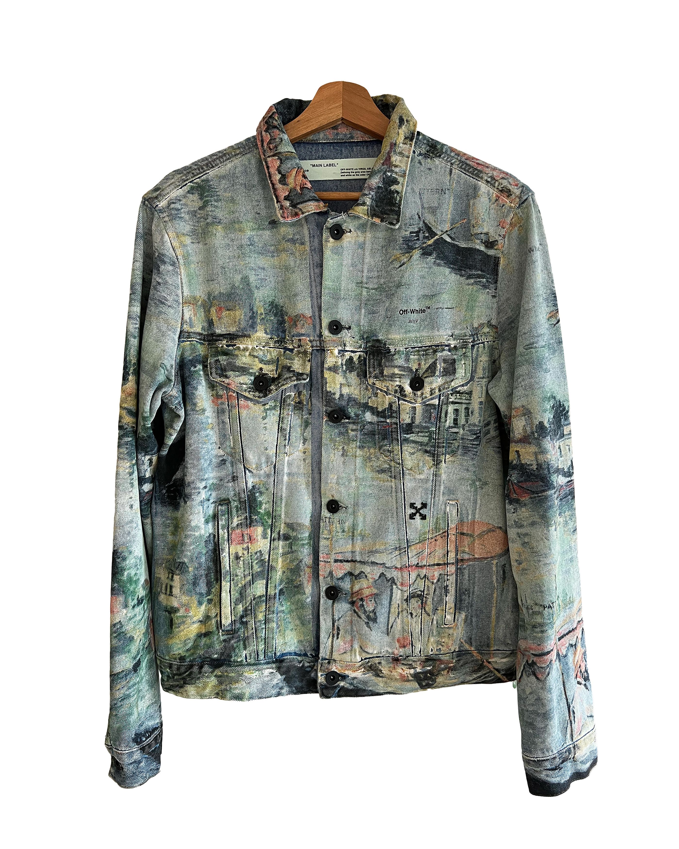 Off-White Off-White™ by Virgil Abloh Slim-Fit Denim Jacket (2019) Size US L / EU 52-54 / 3 - 1 Thumbnail