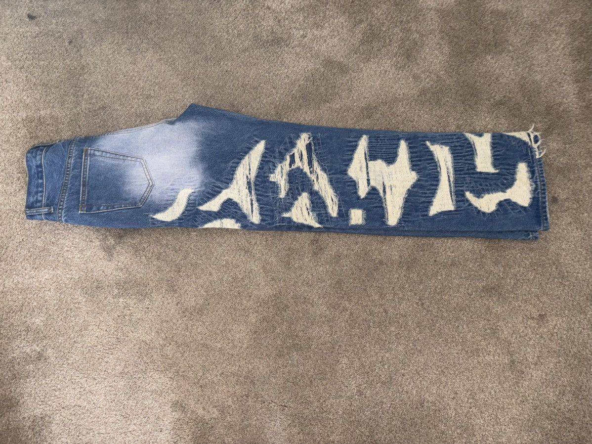 Japanese Brand Ripped distressed denim jeans Size US 30 / EU 46 - 3 Thumbnail