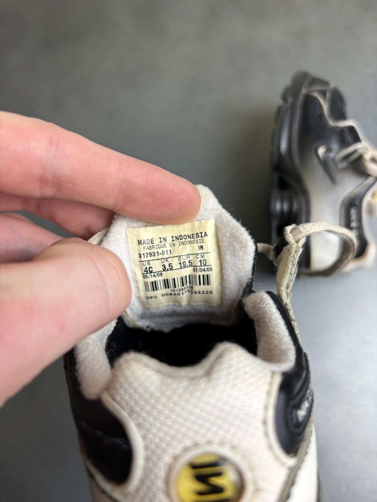 Nike × Vintage 2008 Nike Shox NZ SI (TD) 317913-011 Baby Shoe 4C Fuzzy Dice Size ONE SIZE - 4 Thumbnail