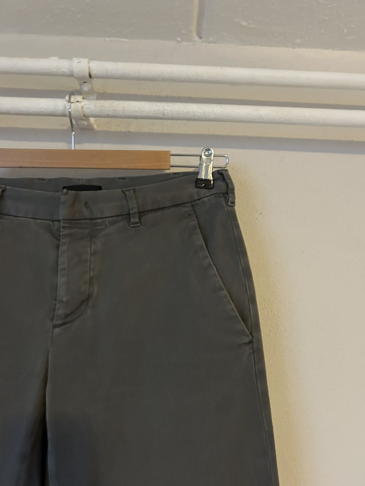 Prada Prada Grey Stretch Cotton Chino Trousers - Size 30 Size US 30 / EU 46 - 6 Thumbnail