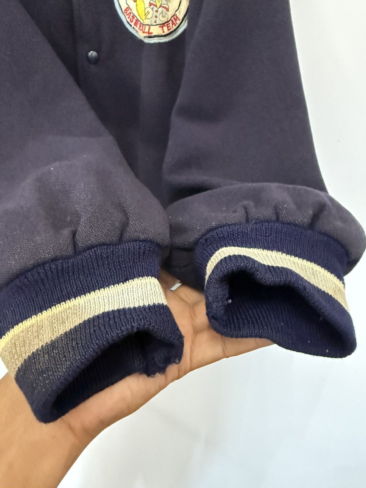 Vintage 🔥 Vintage 90's japan Baseball Team Reversible Varsity Jacket Size US L / EU 52-54 / 3 - 6 Thumbnail