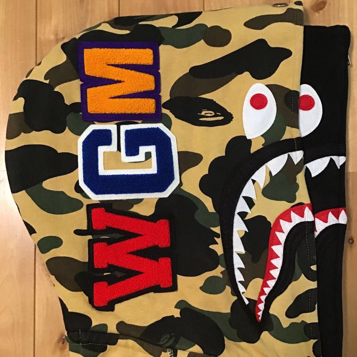 Bape BAPE Double shark full zip hoodie 1st camo yellow APE Size US M / EU 48-50 / 2 - 4 Thumbnail