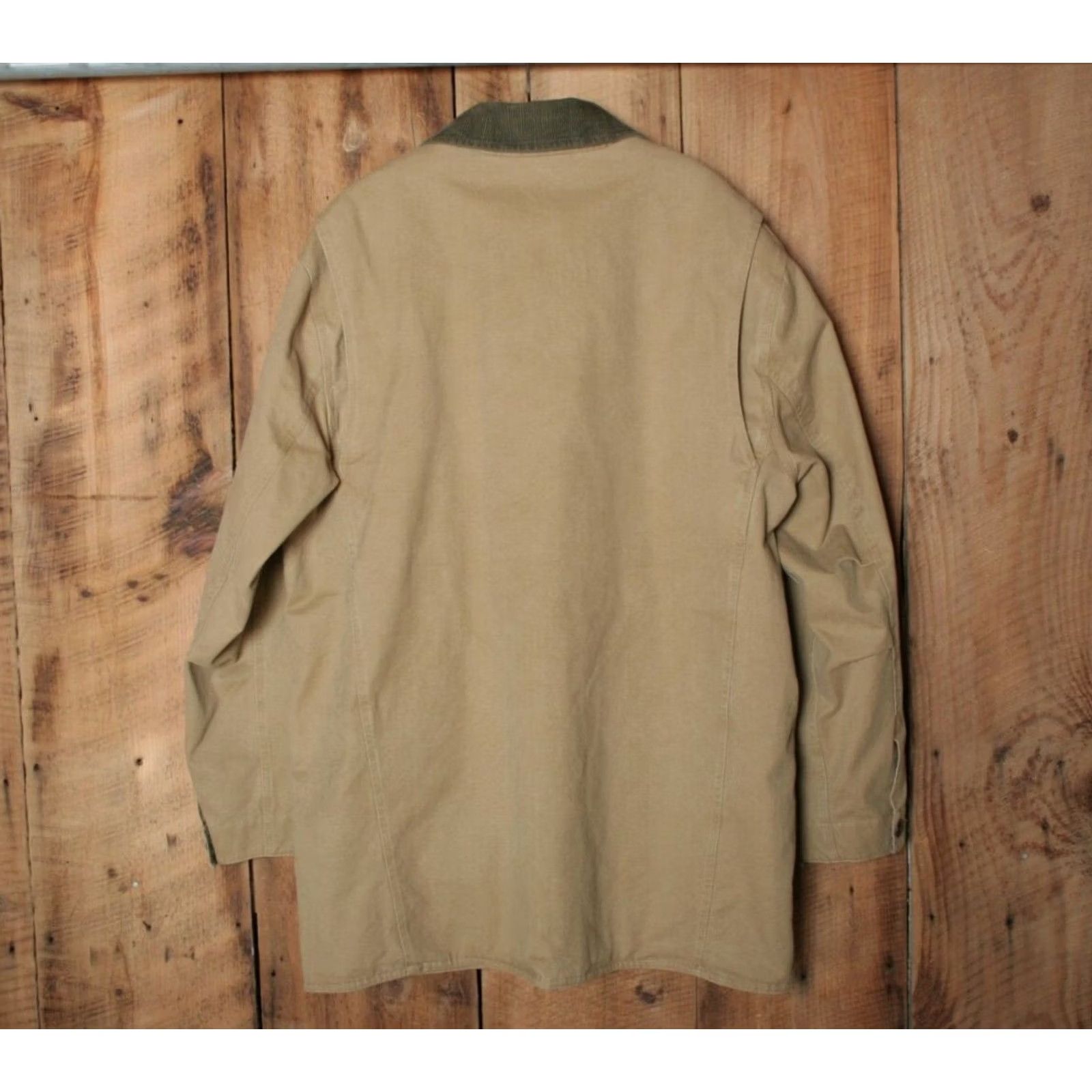 Gap GAP Tan Canvas Quilt Lined Chore Coat Men's L Corduroy Collar Barn Coat Size US L / EU 52-54 / 3 - 2 Thumbnail