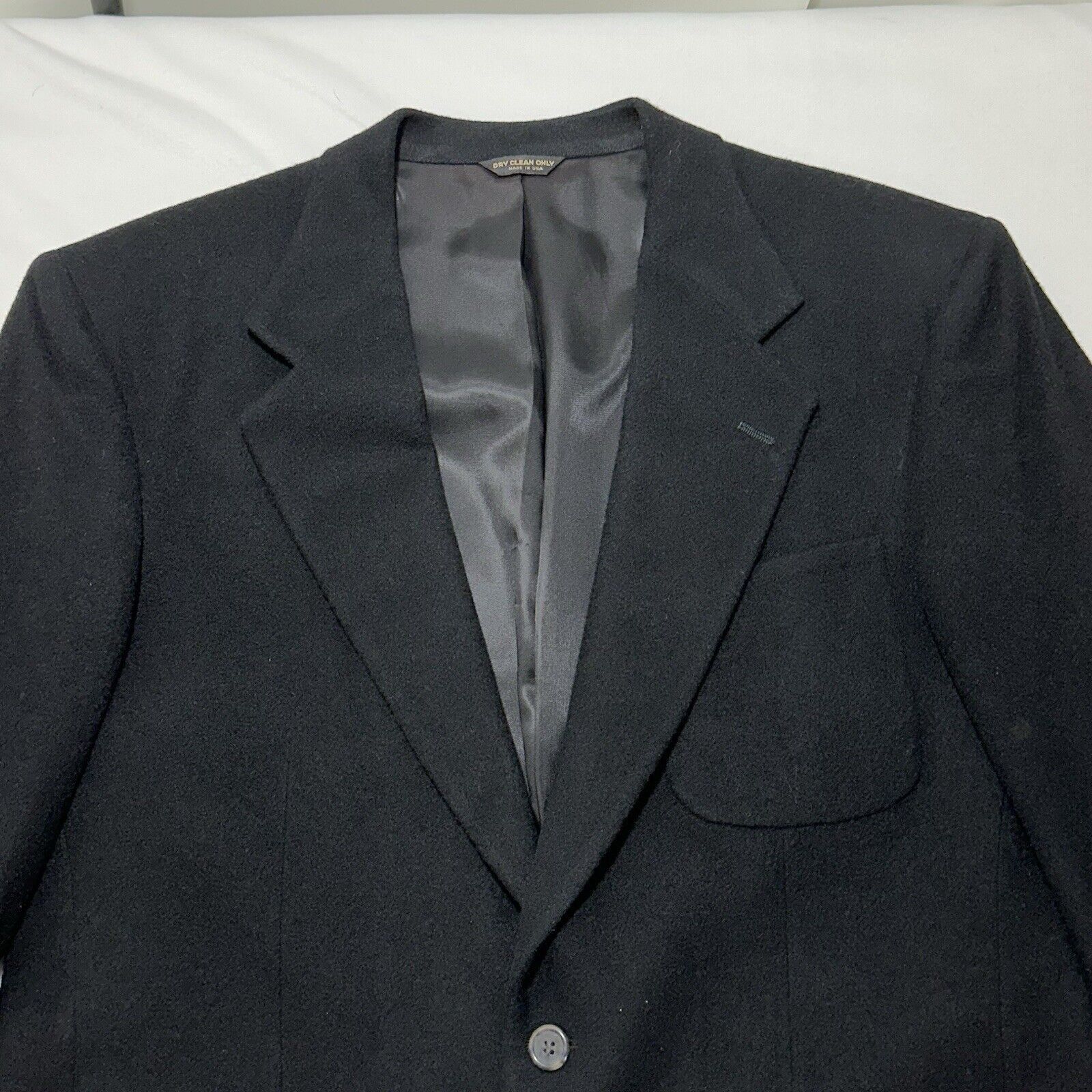 Other Jacobson's 42R Camelhair Suit Jacket Black Sport Coat USA Size 42R - 2 Thumbnail