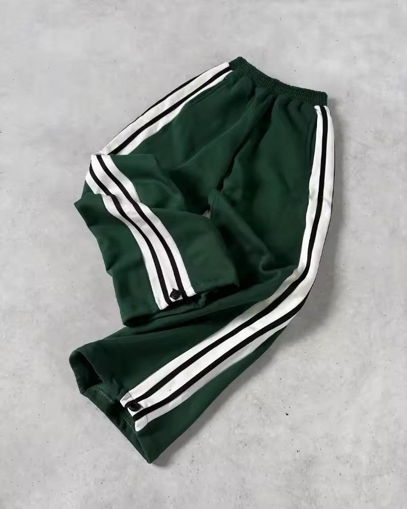 Japanese Brand Stripes Fashion High Waist Wide-leg Pants Size US 35 - 2 Thumbnail