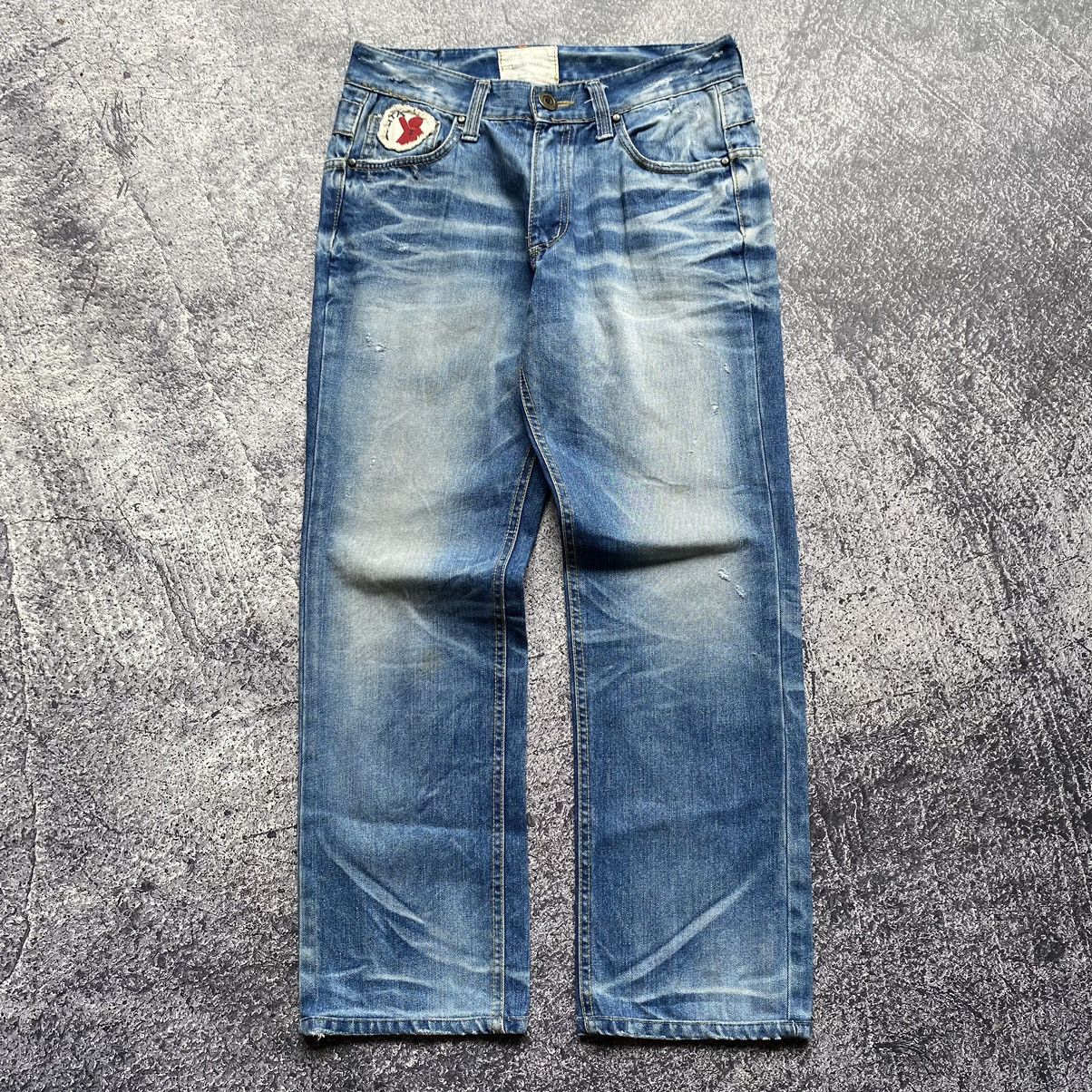 Japanese Brand YOSHIMOTO NARA x LOLITA Vintage Distressed Denim Jeans Size US 31 - 2 Thumbnail