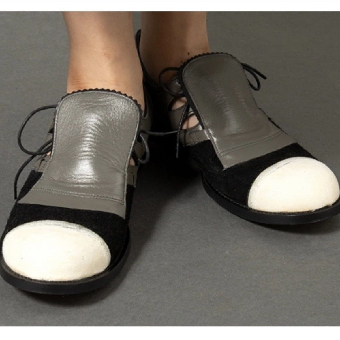 Comme des Garcons COMME des GARÇONS Two Tone Leather Derby Shoes Size US 6.5 / IT 36.5 - 3 Thumbnail