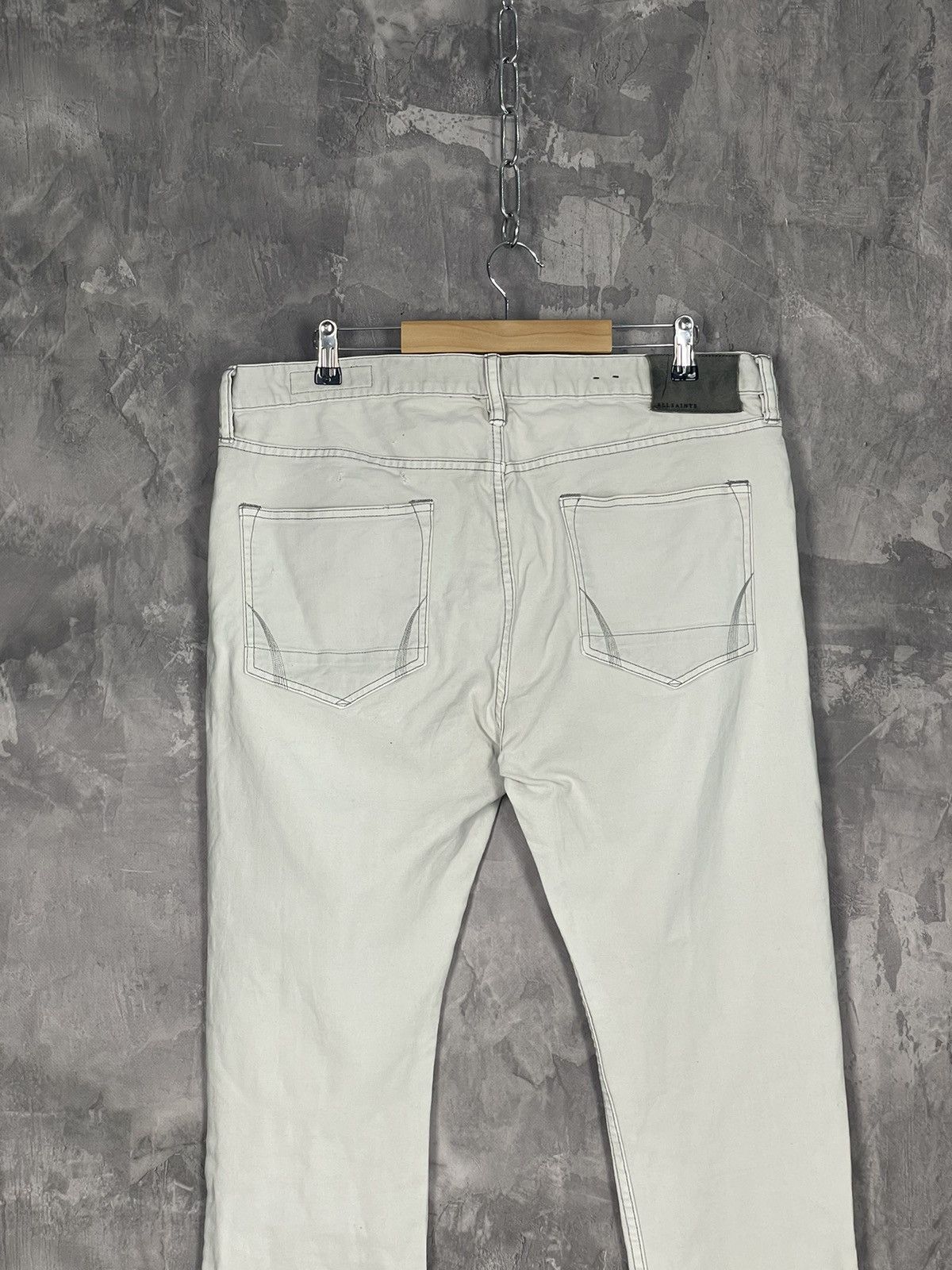 Allsaints All Saints Cigarette Danaged Distressed Knee Denim Pants Size US 36 / EU 52 - 7 Thumbnail