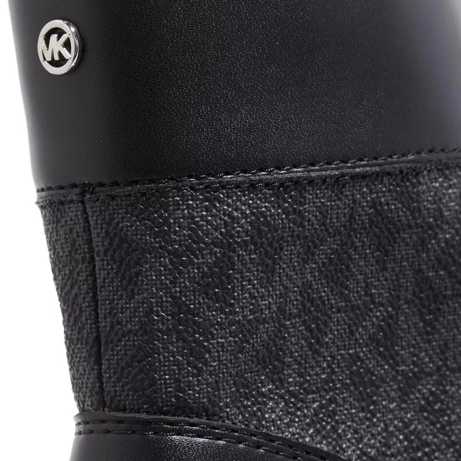 Michael Kors Womens Michael Kors Alistair Bootie Black Combat 7 M NEW Size US 7 / IT 37 - 3 Thumbnail