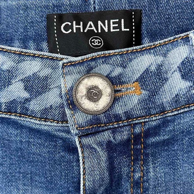Chanel Chanel Blue straight jeans Size 24" / US 00 / IT 34 - 4 Thumbnail