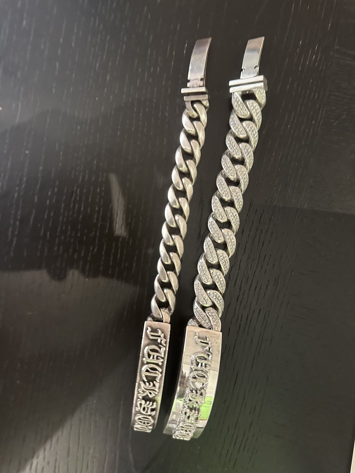 Chrome Hearts CHROME HEARTS 1:1 FACTORY DIAMOND XXL JUMBO FUCK BRACELET Size ONE SIZE - 14 Thumbnail
