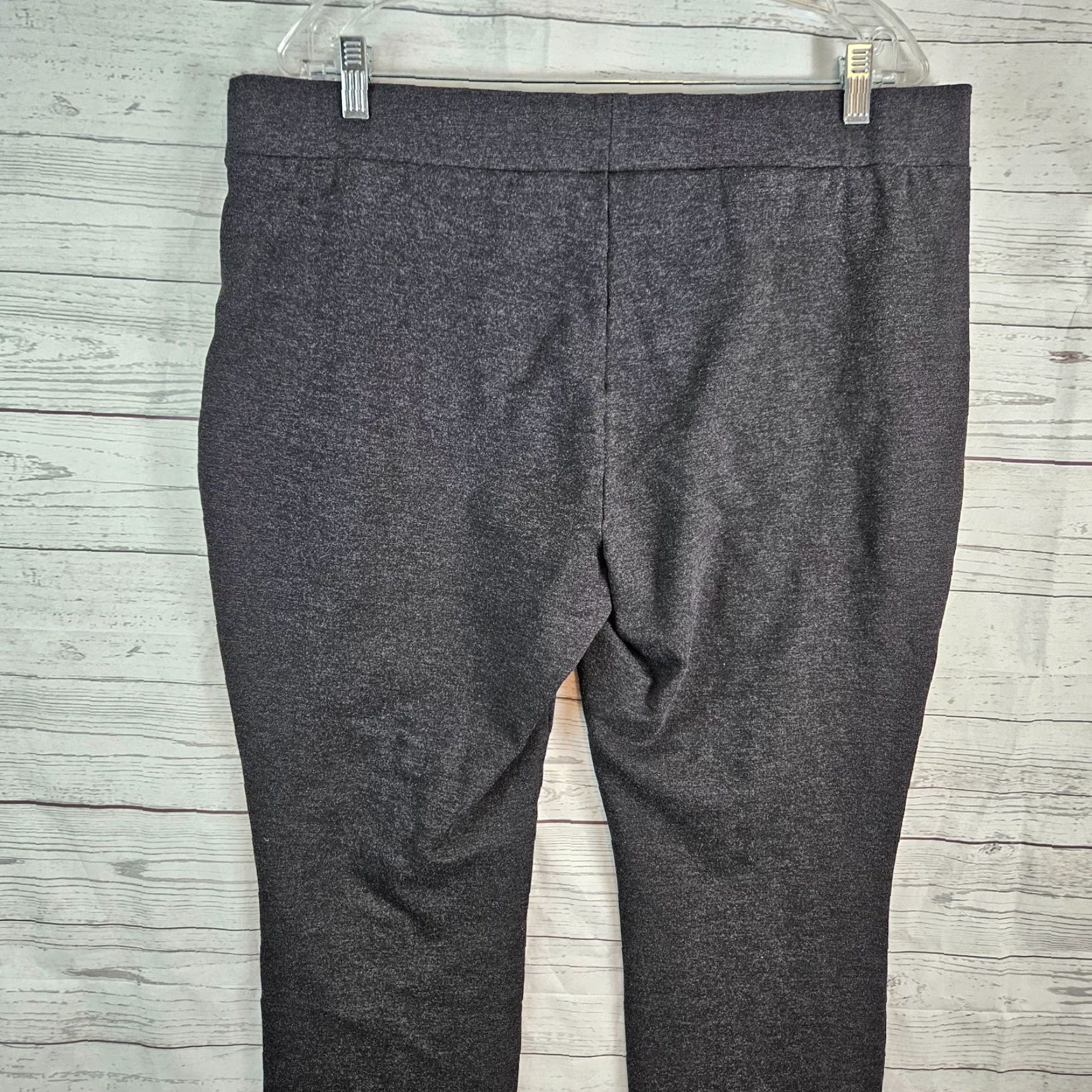 NYDJ NYDJ Womens Ponte Knit Cropped Pants Sz 16 Gray Pull On High Rise Size 38" / US 16 / IT 52 - 4 Thumbnail
