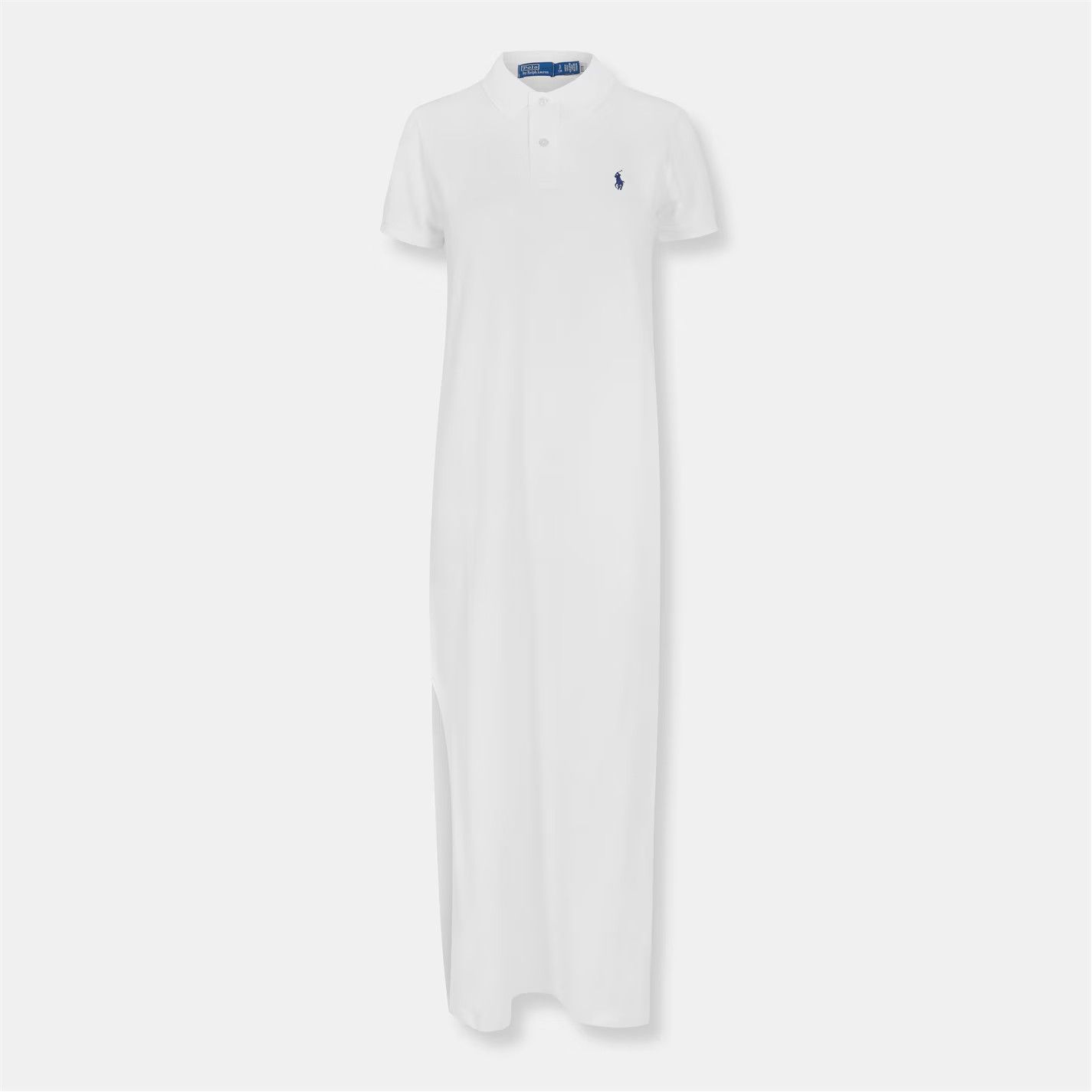 Polo Ralph Lauren o1g2r1mq0825 Stretch-Cotton Sleeveless Polo Dress in White Size XS / US 0-2 / IT 36-38 - 1 Thumbnail