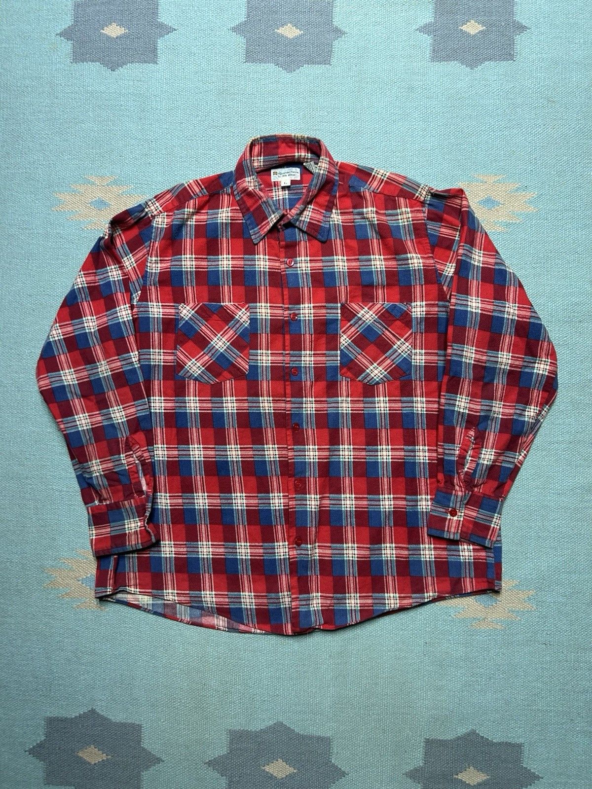 Vintage Vintage flannel shirt brushed cotton soft plaid large Size US L / EU 52-54 / 3 - 1 Thumbnail
