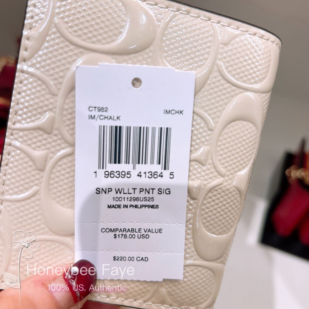 Coach Snap Wallet In Signature Leather CT982 Size ONE SIZE - 5 Thumbnail