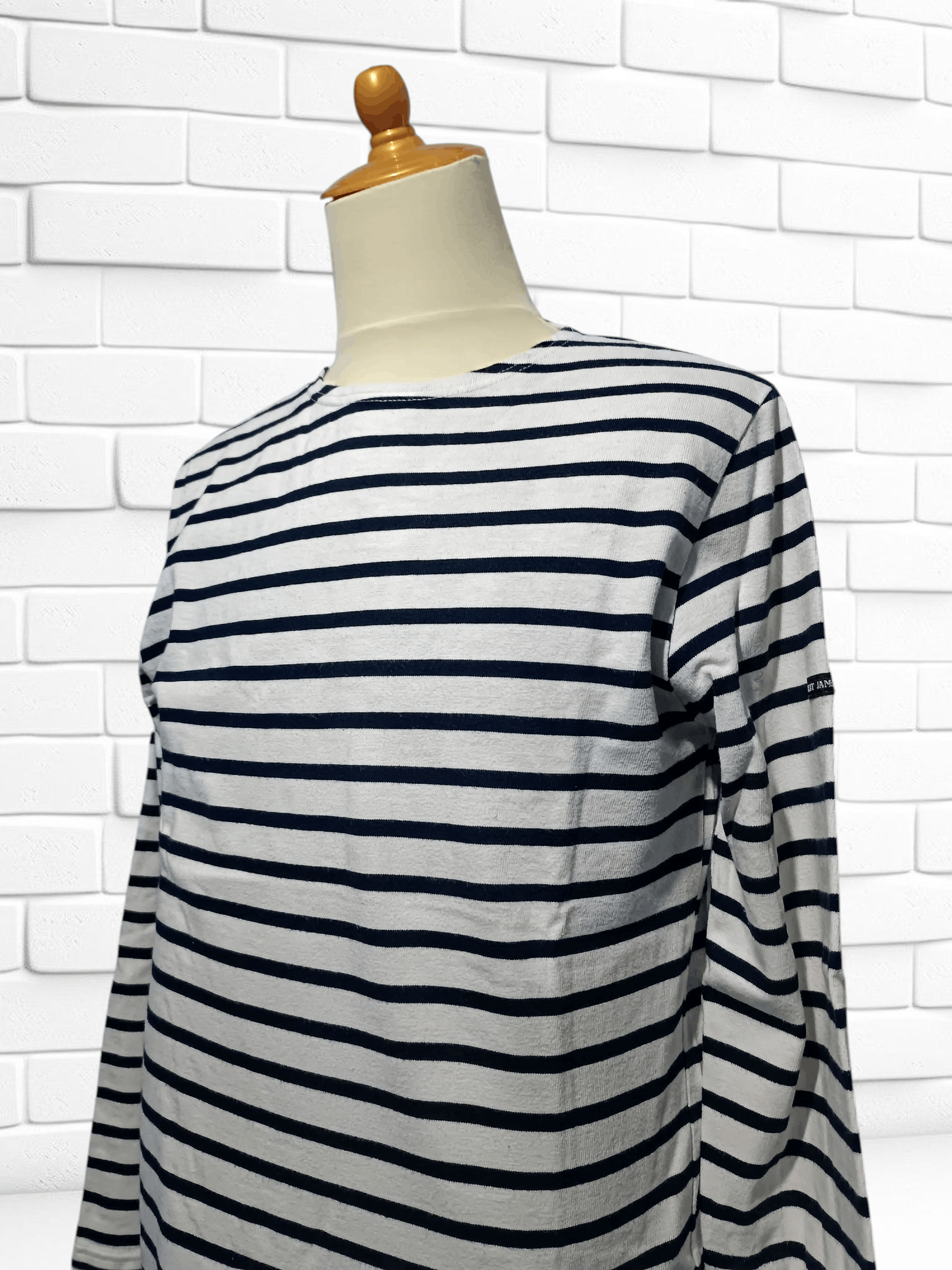 Saint James Saint James L'atelier Long Sleeve Striped Sailor T-shirt Size US M / EU 48-50 / 2 - 3 Thumbnail