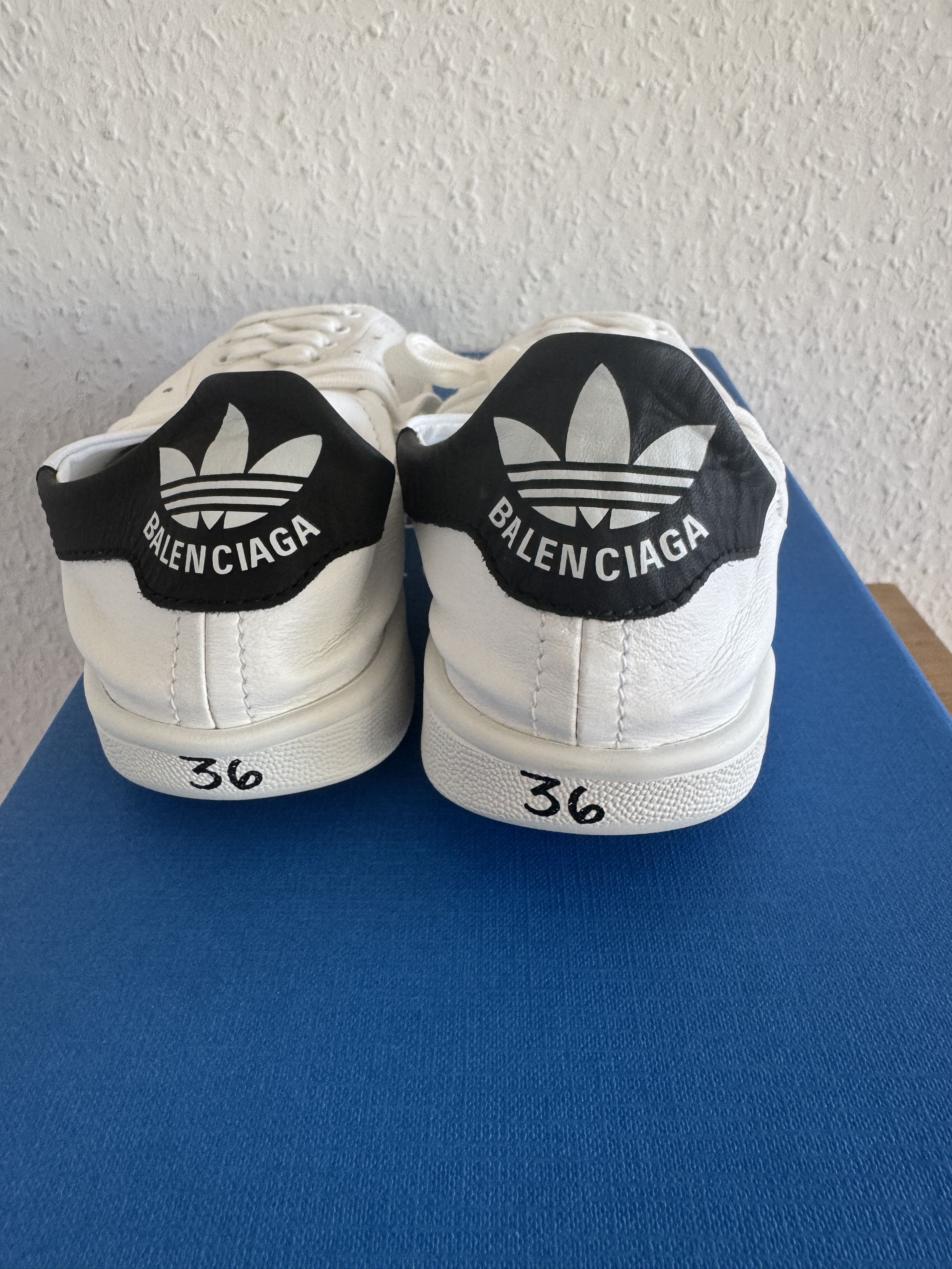 Adidas × Balenciaga Stan Smith White/Black Size US 6 / IT 36 - 6 Thumbnail