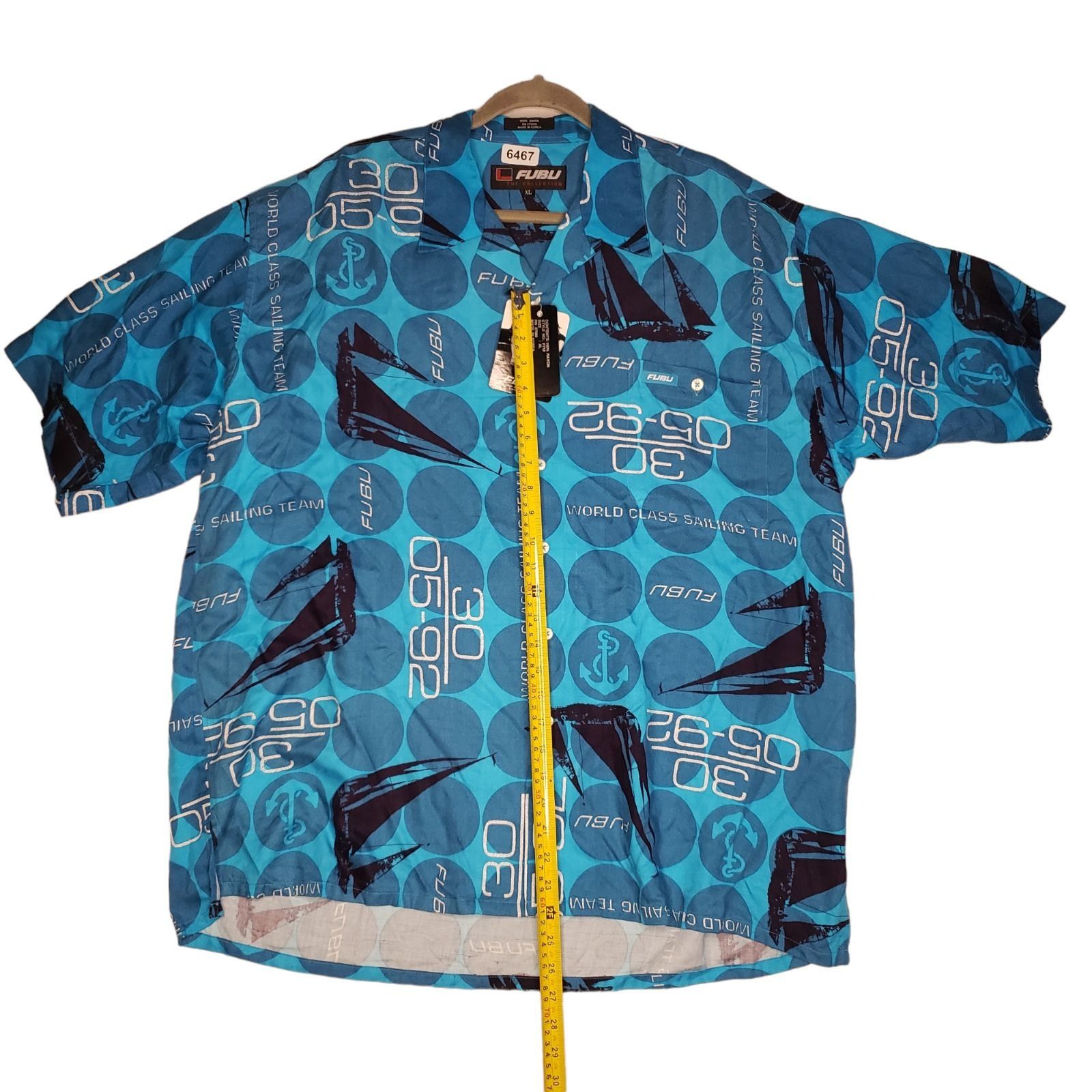 Fubu VTG FUBU World Class Sailing Team Button Up Shirt Size XL Size US XL / EU 56 / 4 - 14 Thumbnail