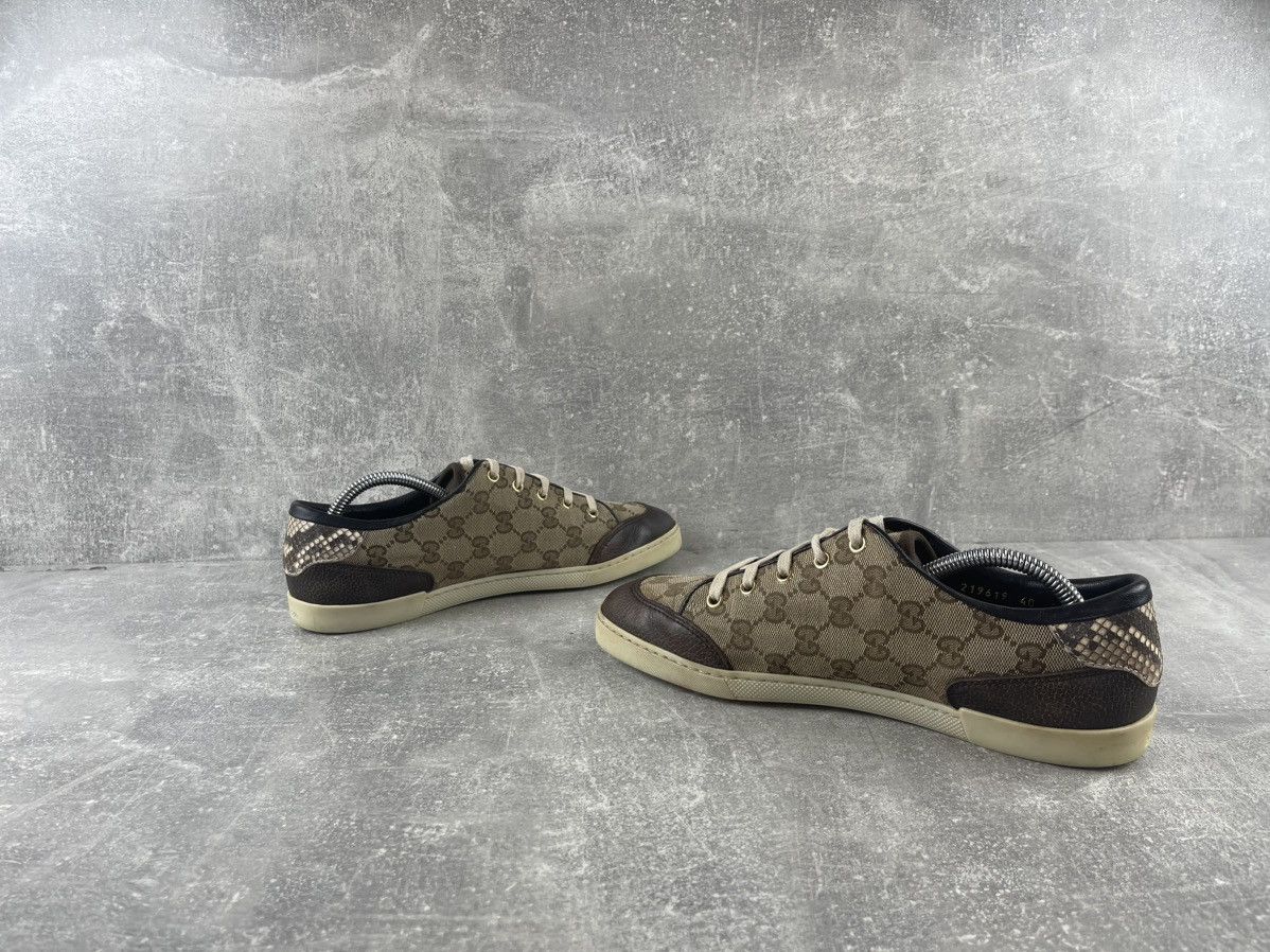 Gucci Gucci GG Supreme Guccissima Python Trim Sneakers Sneakers Size US 10 / IT 40 - 5 Thumbnail