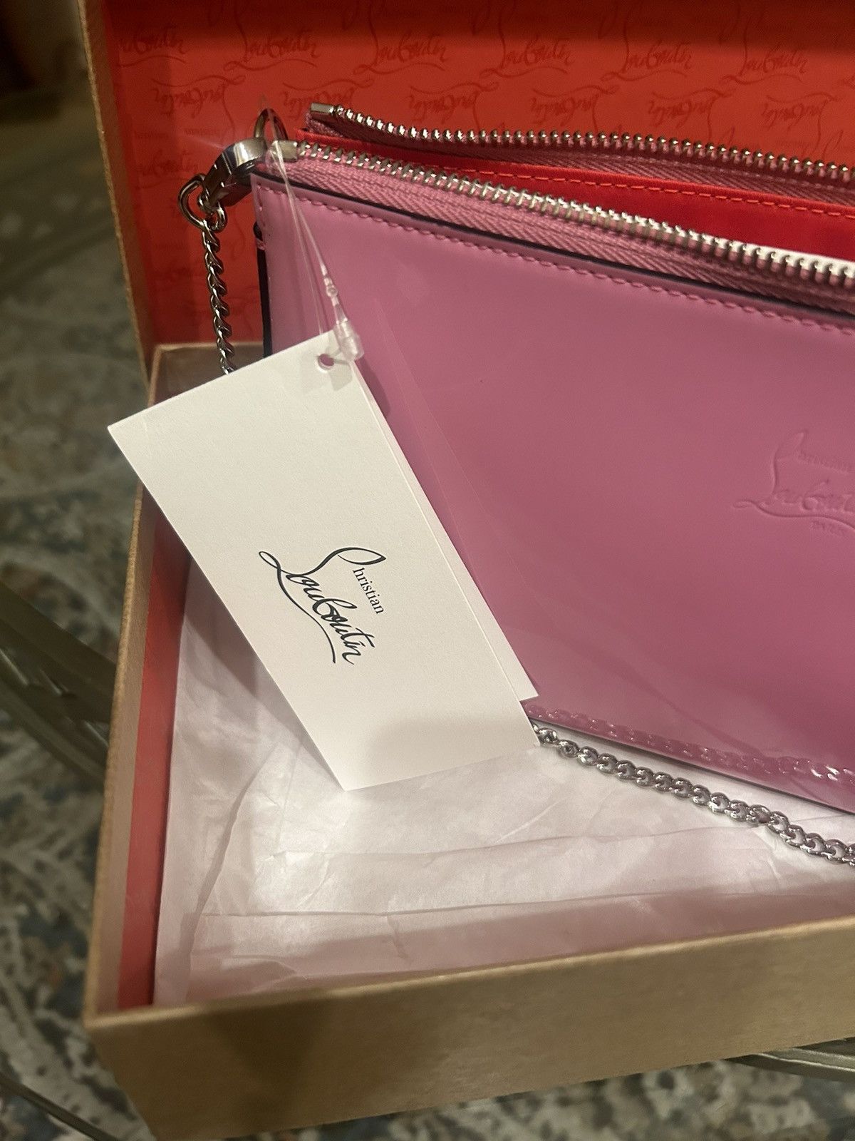 Christian Louboutin Christian Louboutin Loubila Pouch GUMMY/GUMMY w/Box & Tags Size ONE SIZE - 8 Thumbnail