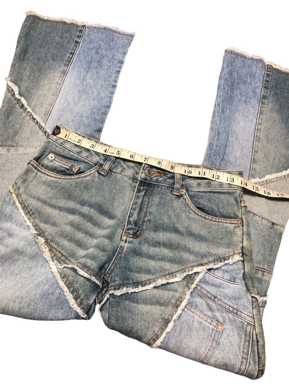 Other VINTAGE JOUER AUX ECHECH HAGI DENIM FLARED JEANS Size 28" / US 6 / IT 42 - 6 Thumbnail