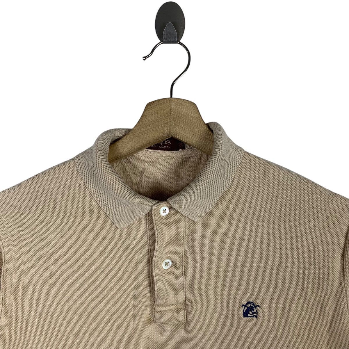Chaps Ralph Lauren Vintage 90’ CHAPS RALPH LAUREN Brown Polo Tee Shirt Top Size S / US 4 / IT 40 - 4 Thumbnail