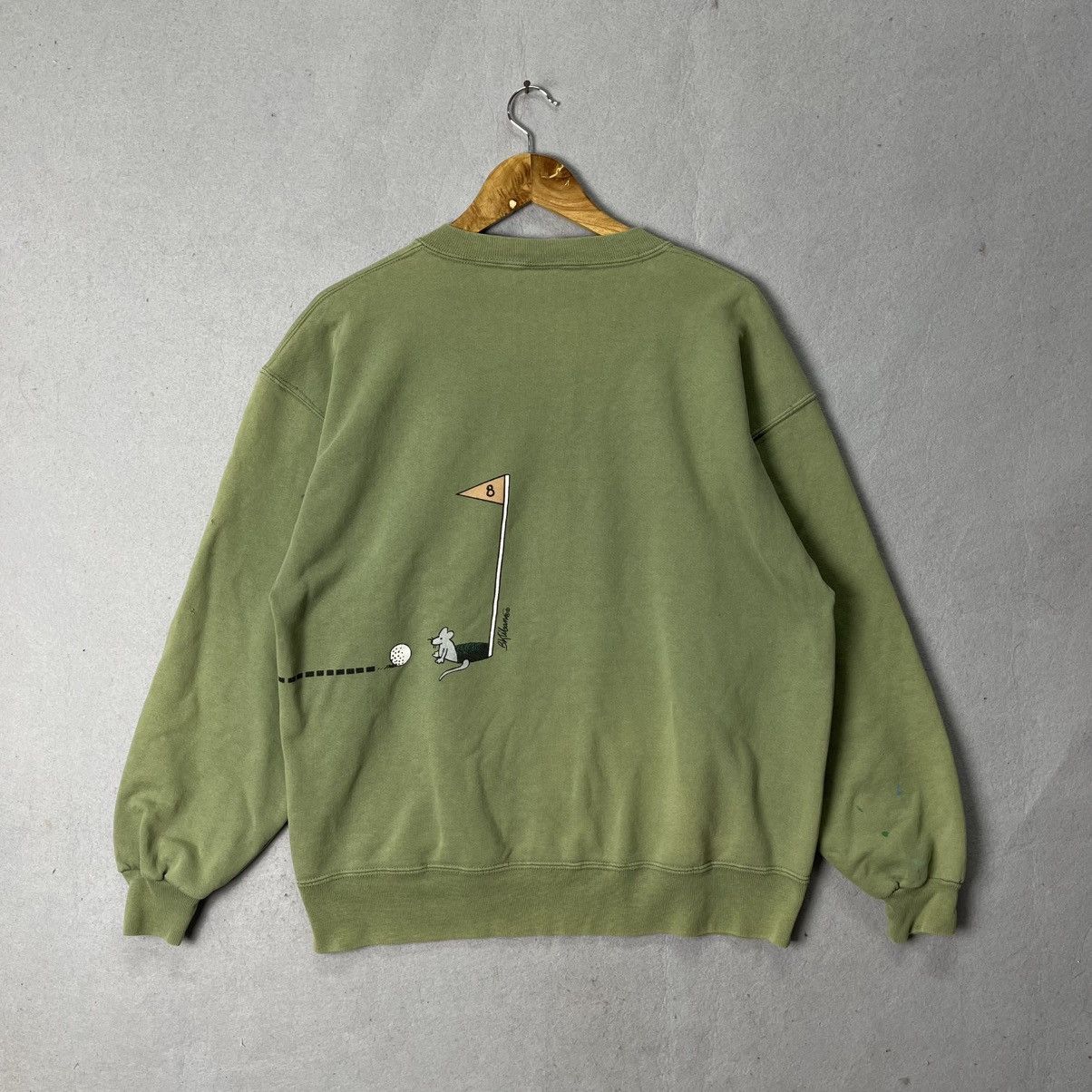 Vintage Vintage Crazy Shirts Hawaii Cat Golf Graphic Sweatshirt Size US M / EU 48-50 / 2 - 8 Thumbnail