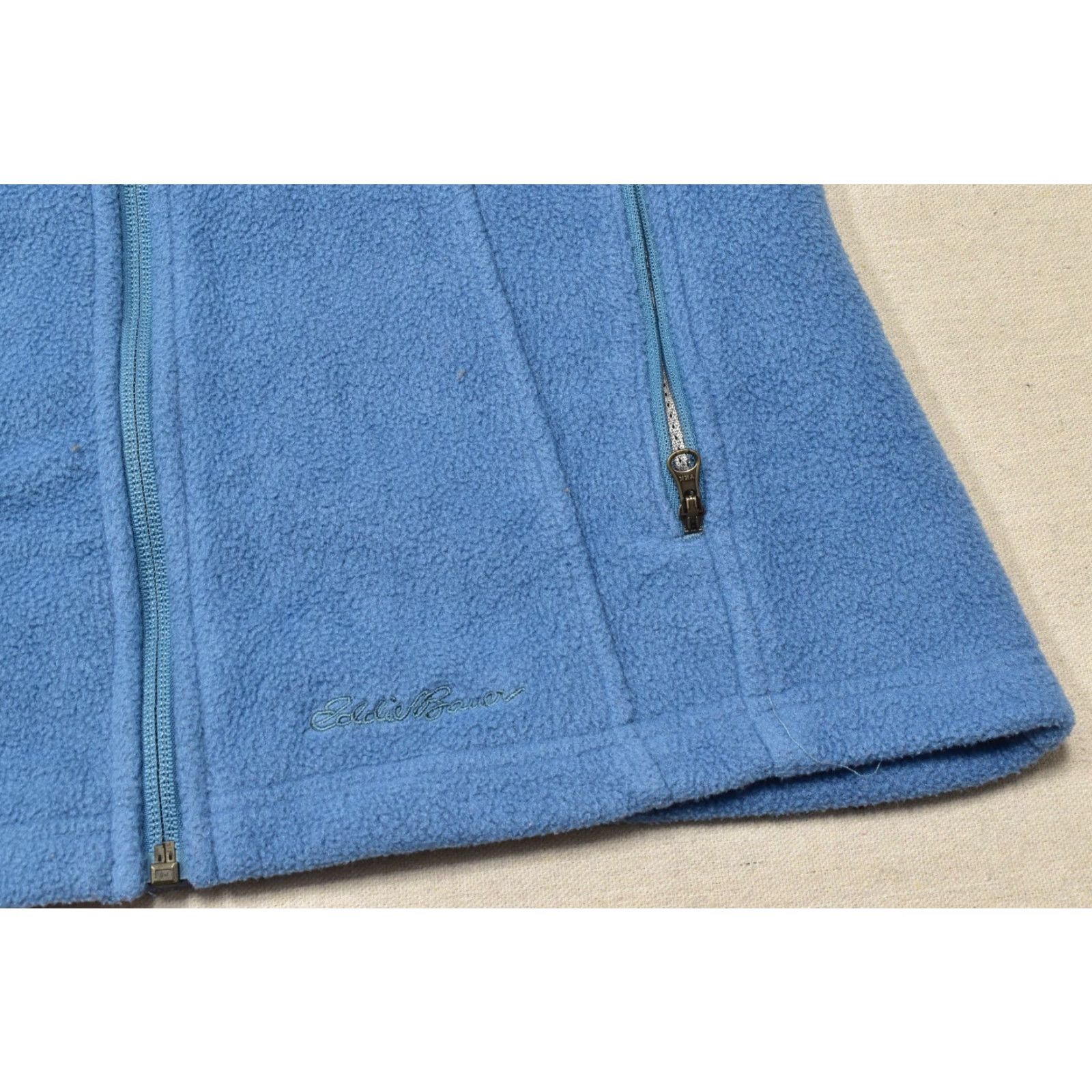 Eddie Bauer Eddie Bauer Women Vest Small Blue Fleece Sleeveless Full Zip Womens Size S / US 4 / IT 40 - 5 Thumbnail