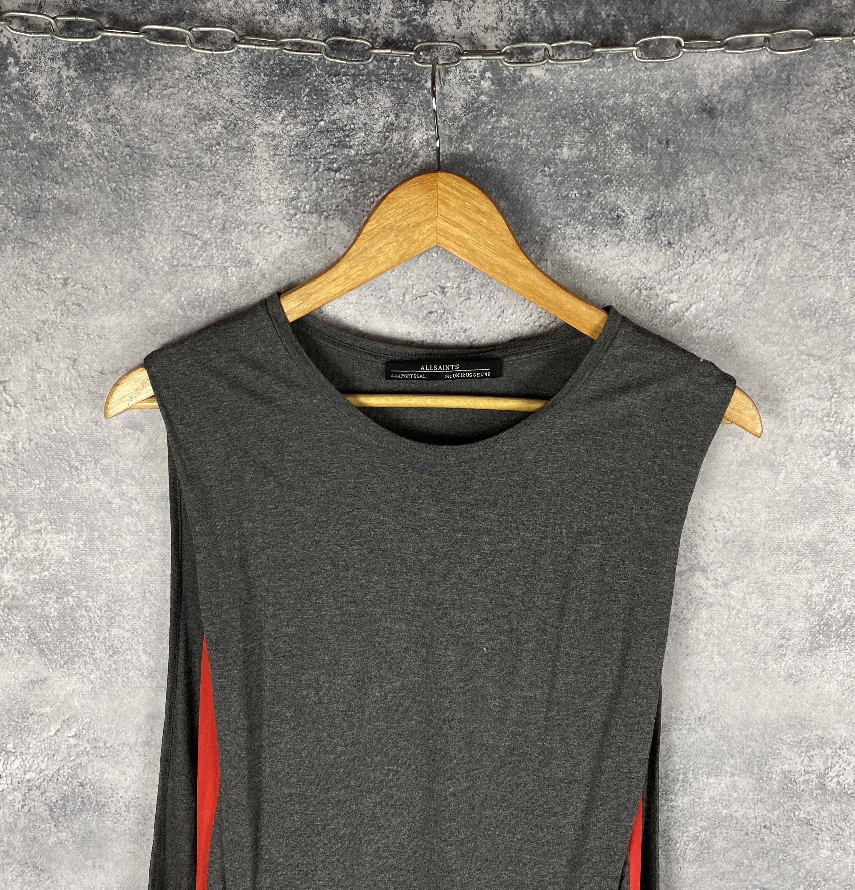 Allsaints Allsaints Dress Women's Size UK12 Gray Sleeveless Size XL / US 12-14 / IT 48-50 - 2 Thumbnail