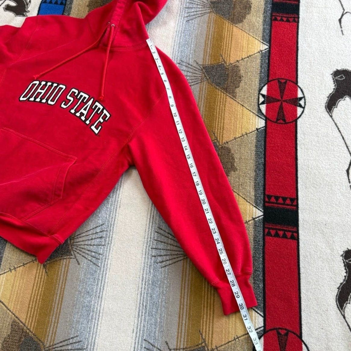 Vintage VINTAGE 90s Ohio State Buckeyes Hoodie Sweatshirt Mens Size M Red Embroidered Pullover Long Sleeve Size US M / EU 48-50 / 2 - 7 Thumbnail