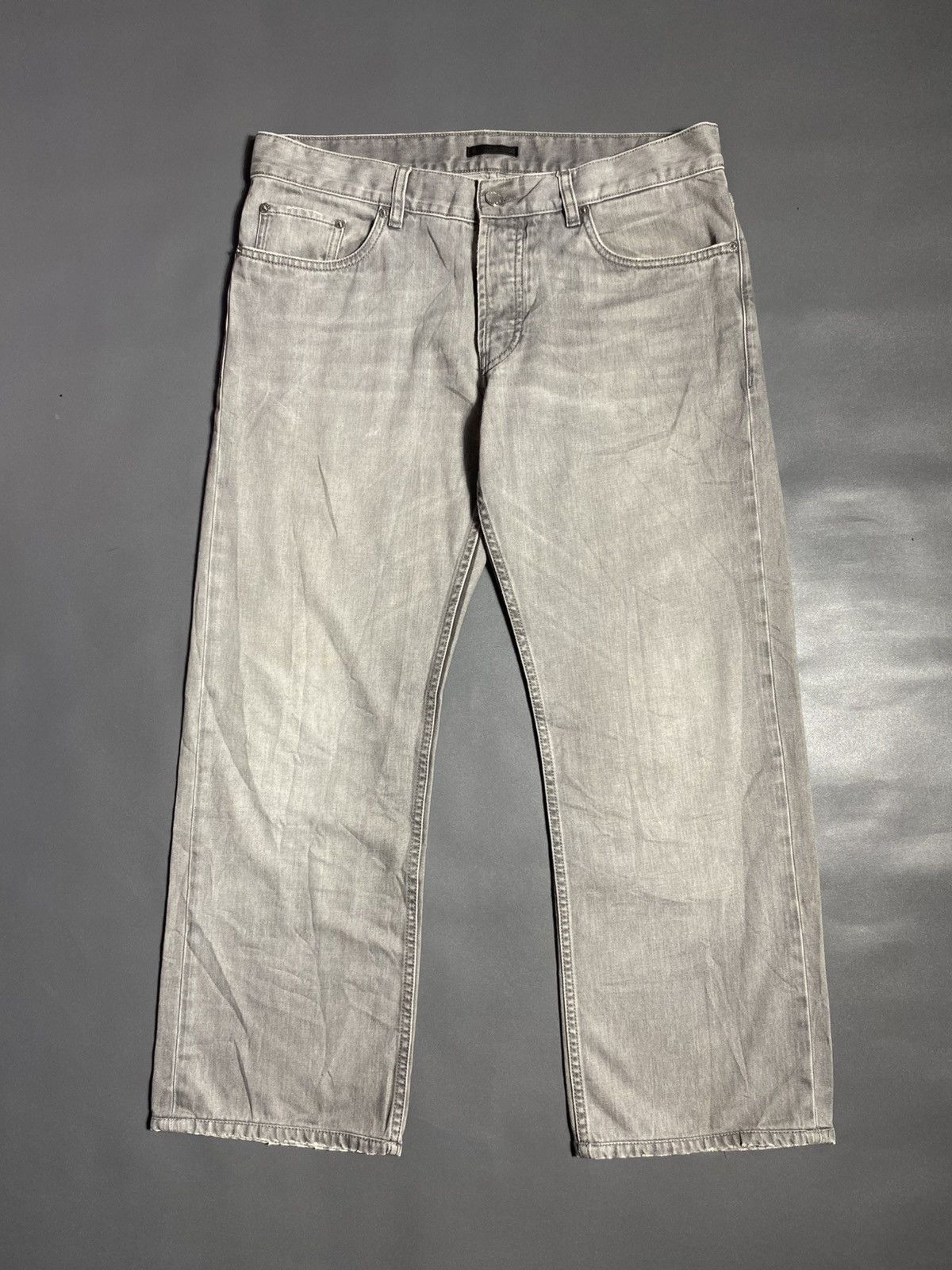 Prada Prada Washed Grey Classic Fit Jeans Size US 32 / EU 48 - 1 Thumbnail