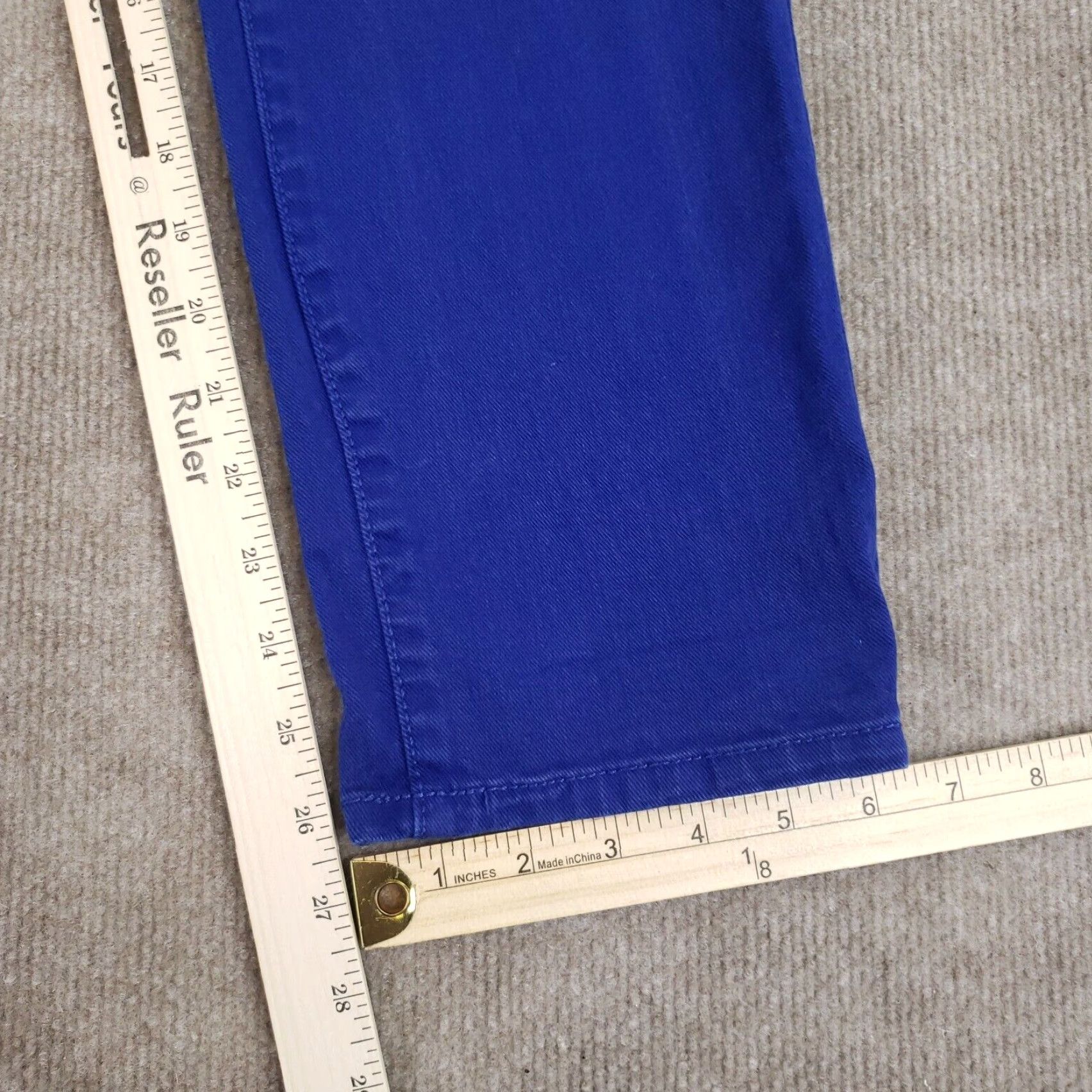 Vintage Elle Womens Jeans Size 8 Extra Large Blue Denim Straight Leg Stretch Size 30" / US 8 / IT 44 - 3 Thumbnail